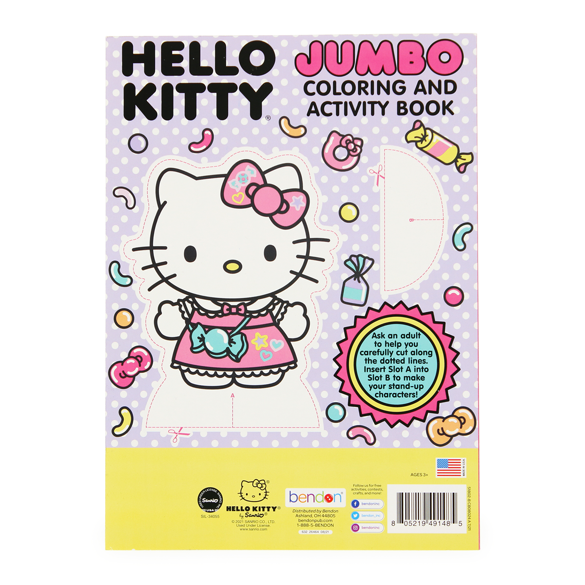 hello kitty® jumbo coloring & activity book | Five Below