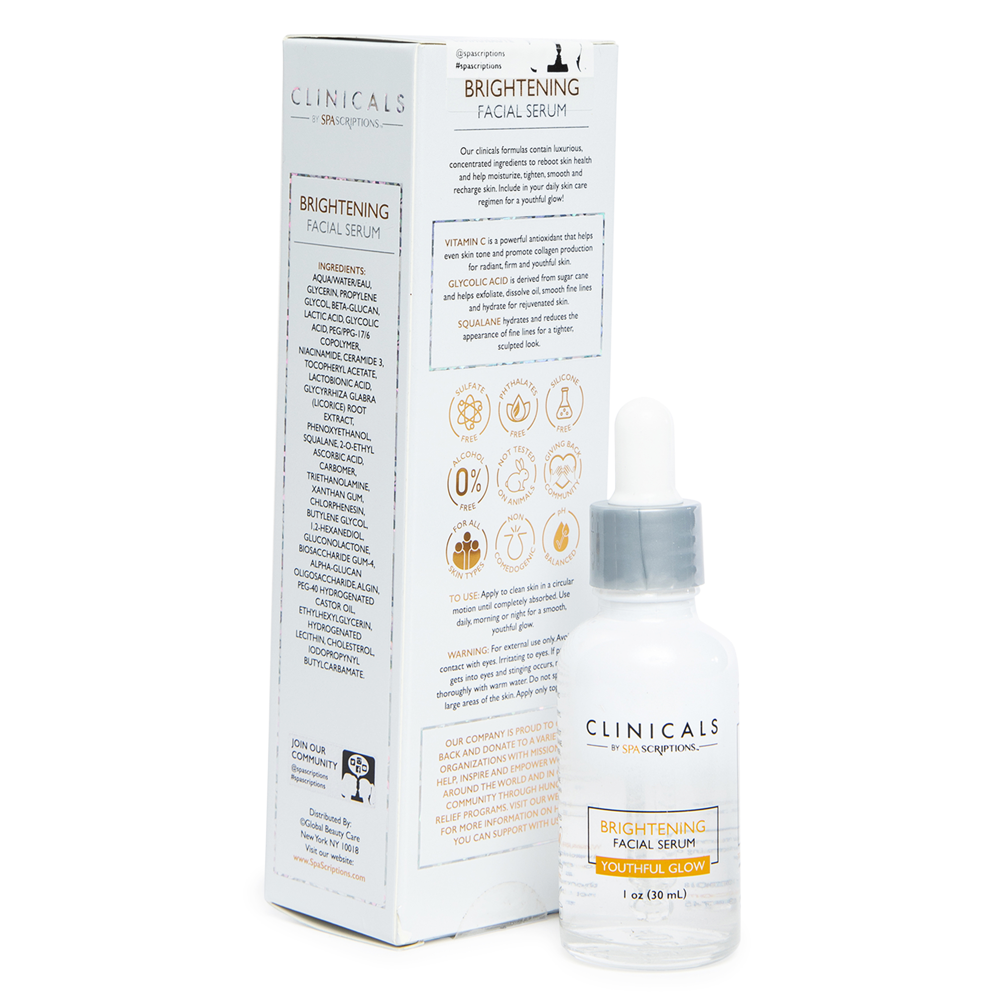 Clinicals By Spascriptions™ Youthful Glow Facial Serum 1oz