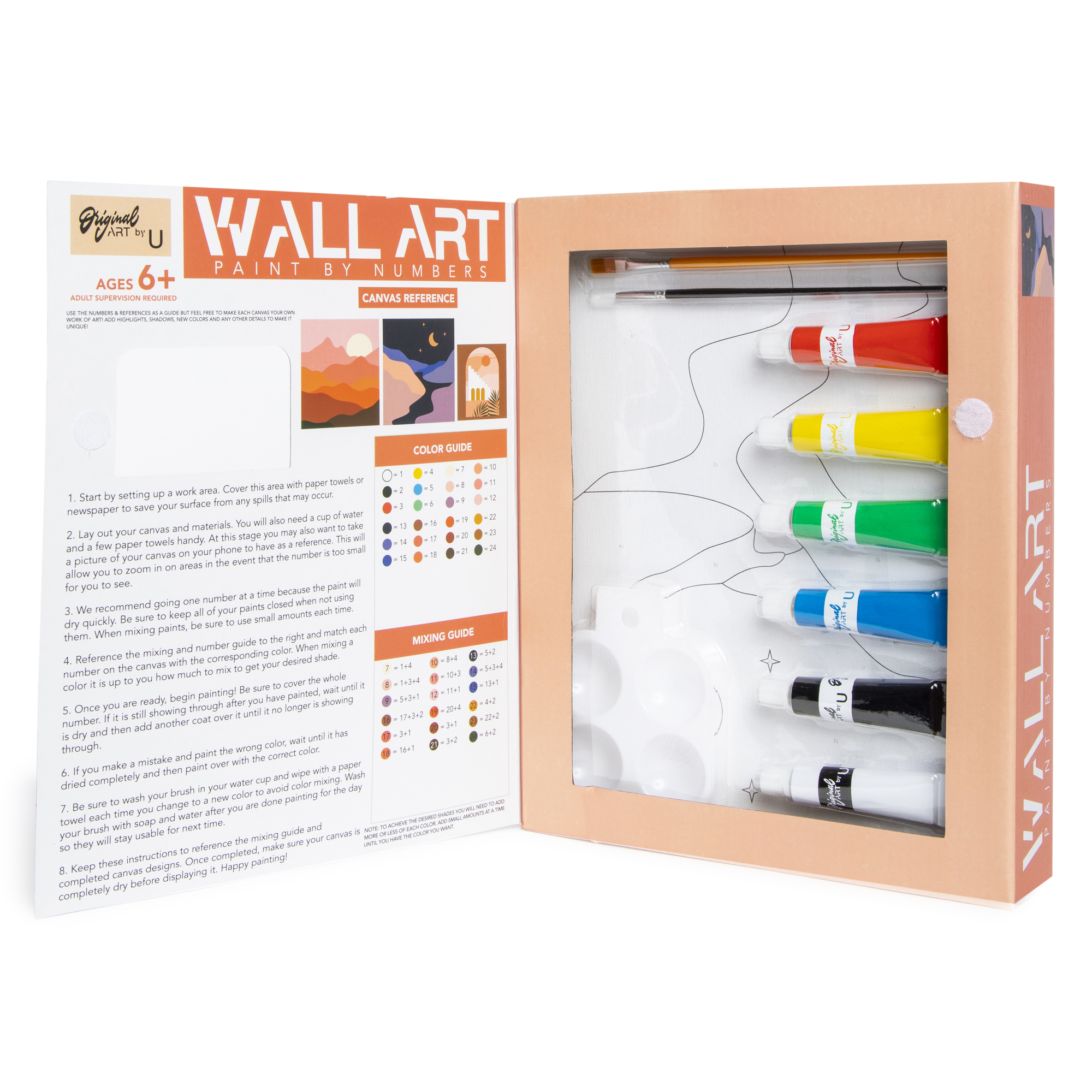 Paint By Numbers Wall Art Kit