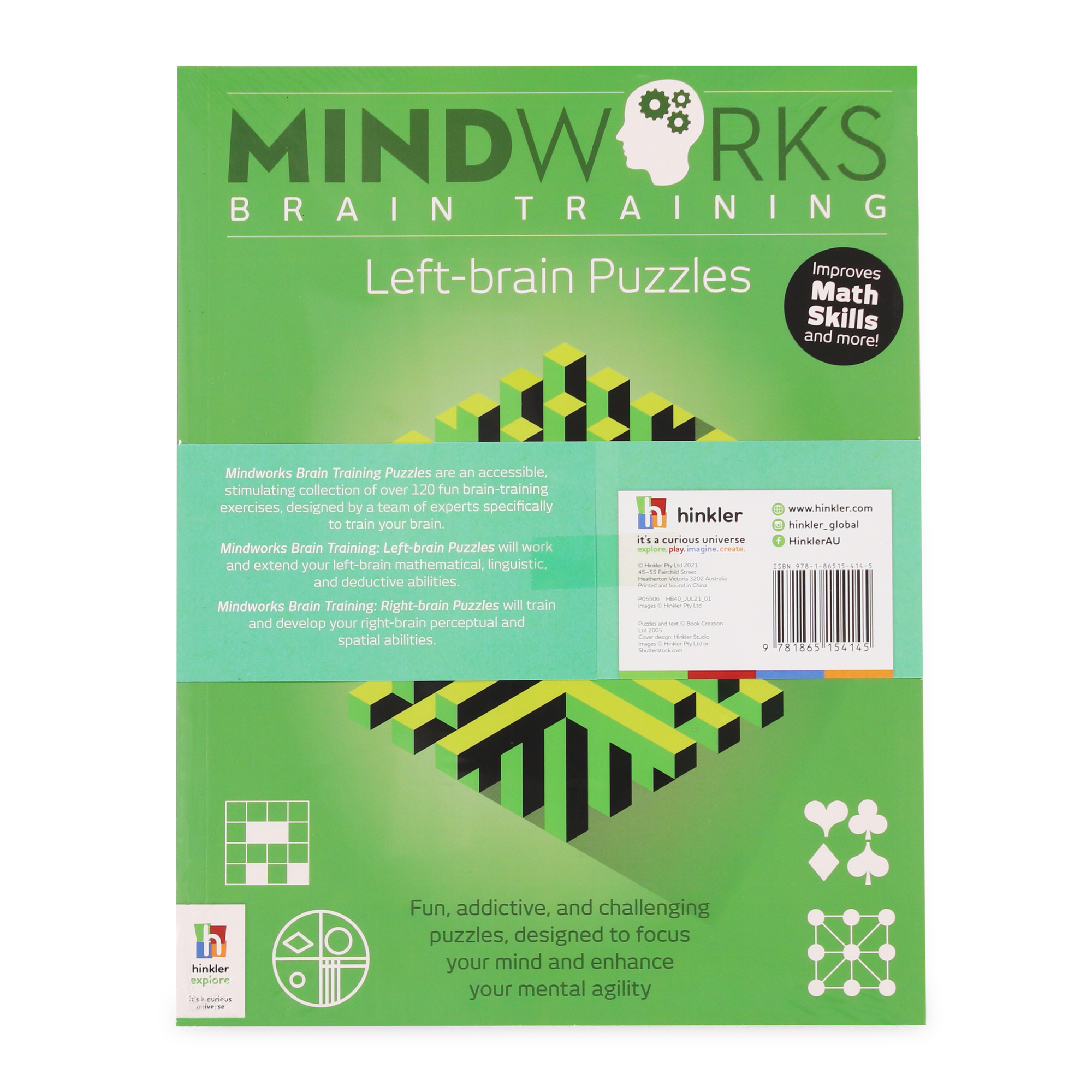 Mindworks Training Puzzle Books Bundle - Left Brain & Right Brain Puzzles