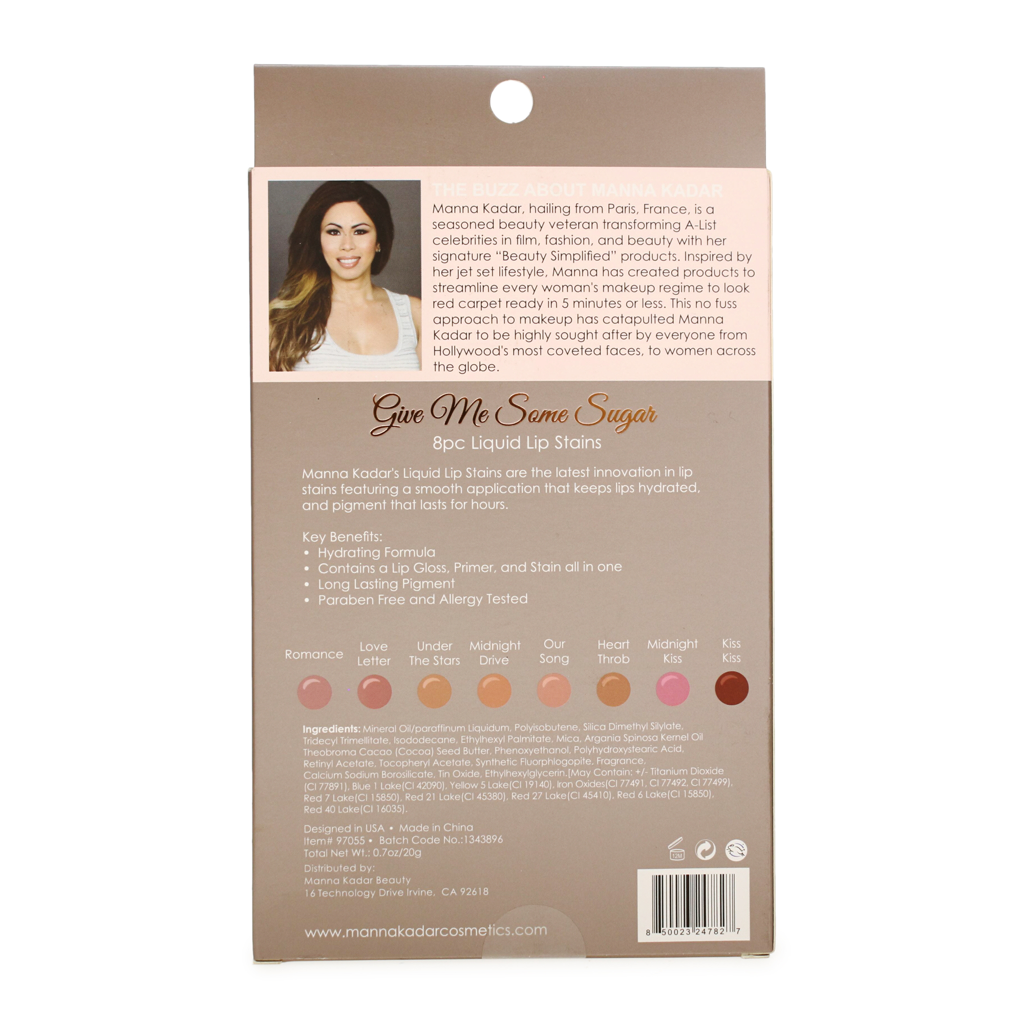 Goddess Lip Stain 8-Piece Give Me Some Sugar Collection