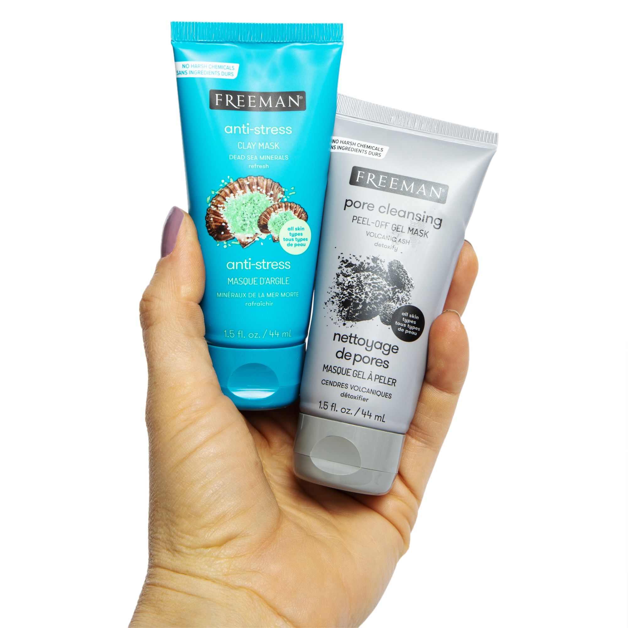 Freeman® Face Mask Duo - Anti-Stress/Pore Cleansing