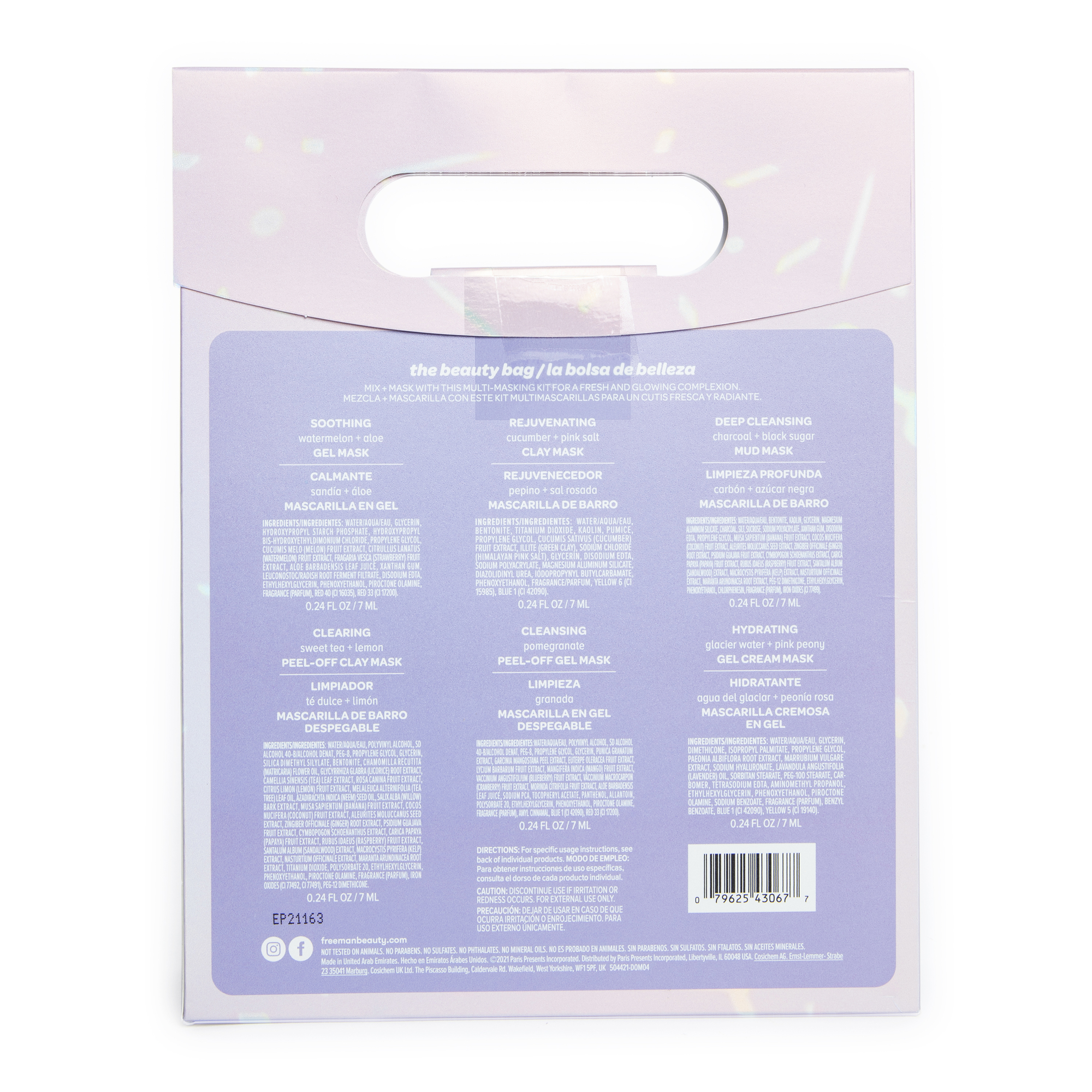 Freeman® The Beauty Bag Face Mask Kit 6-Piece