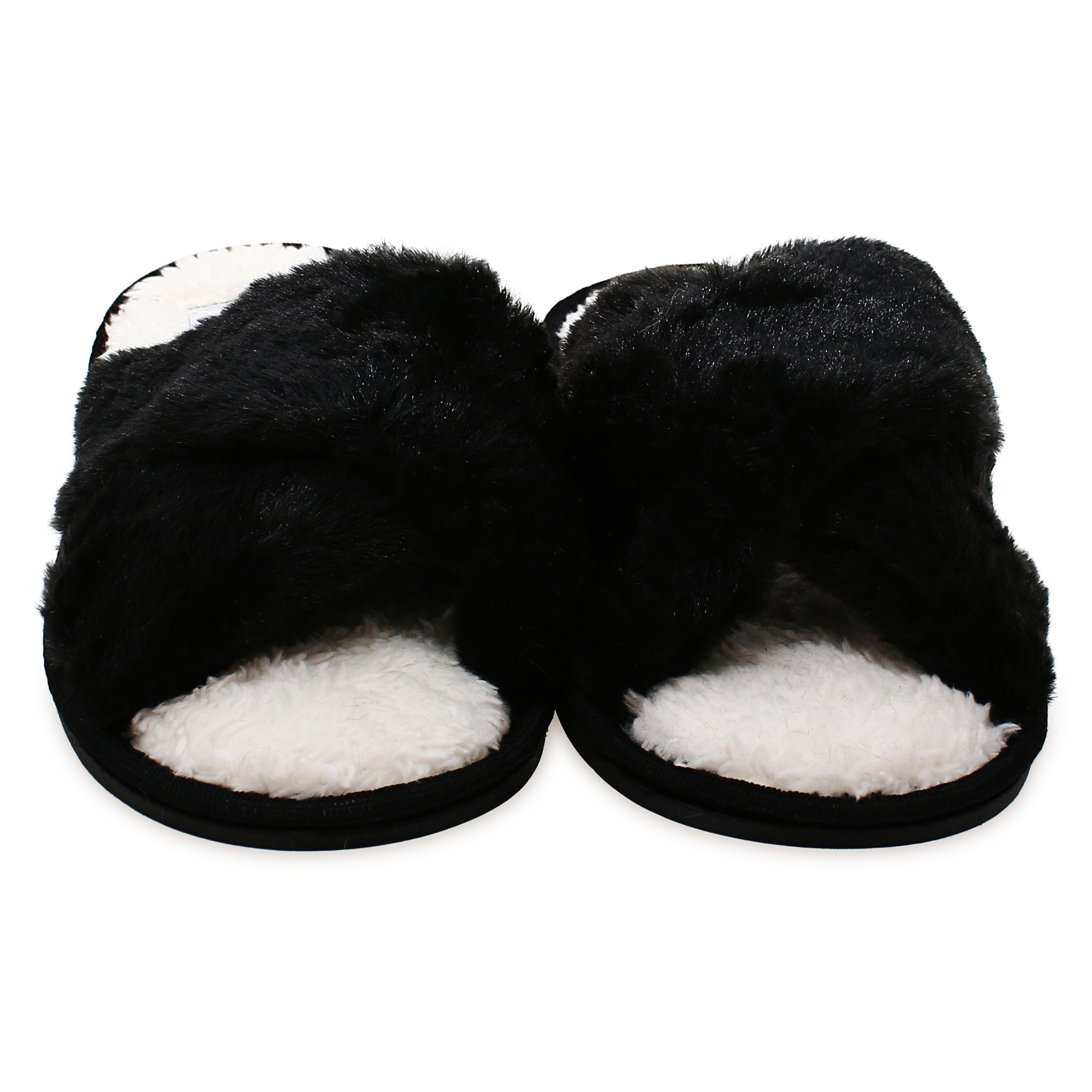 High Pile Faux Fur Slippers