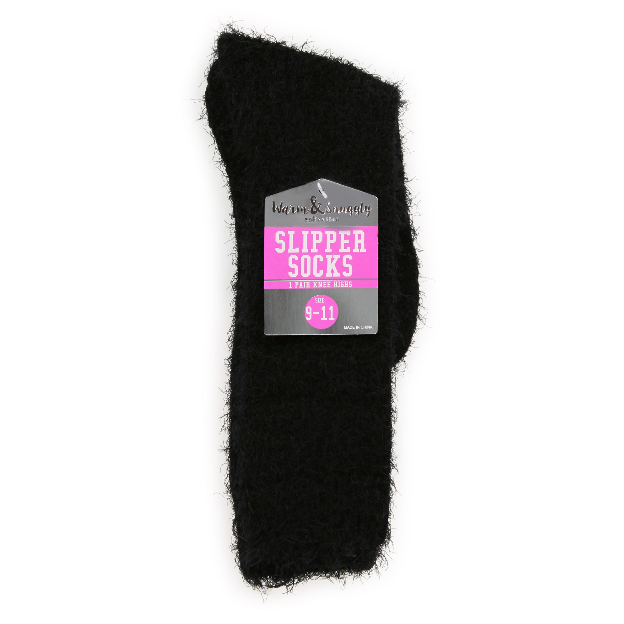 Eyelash Knit Knee High Slipper Socks, 1 Pair