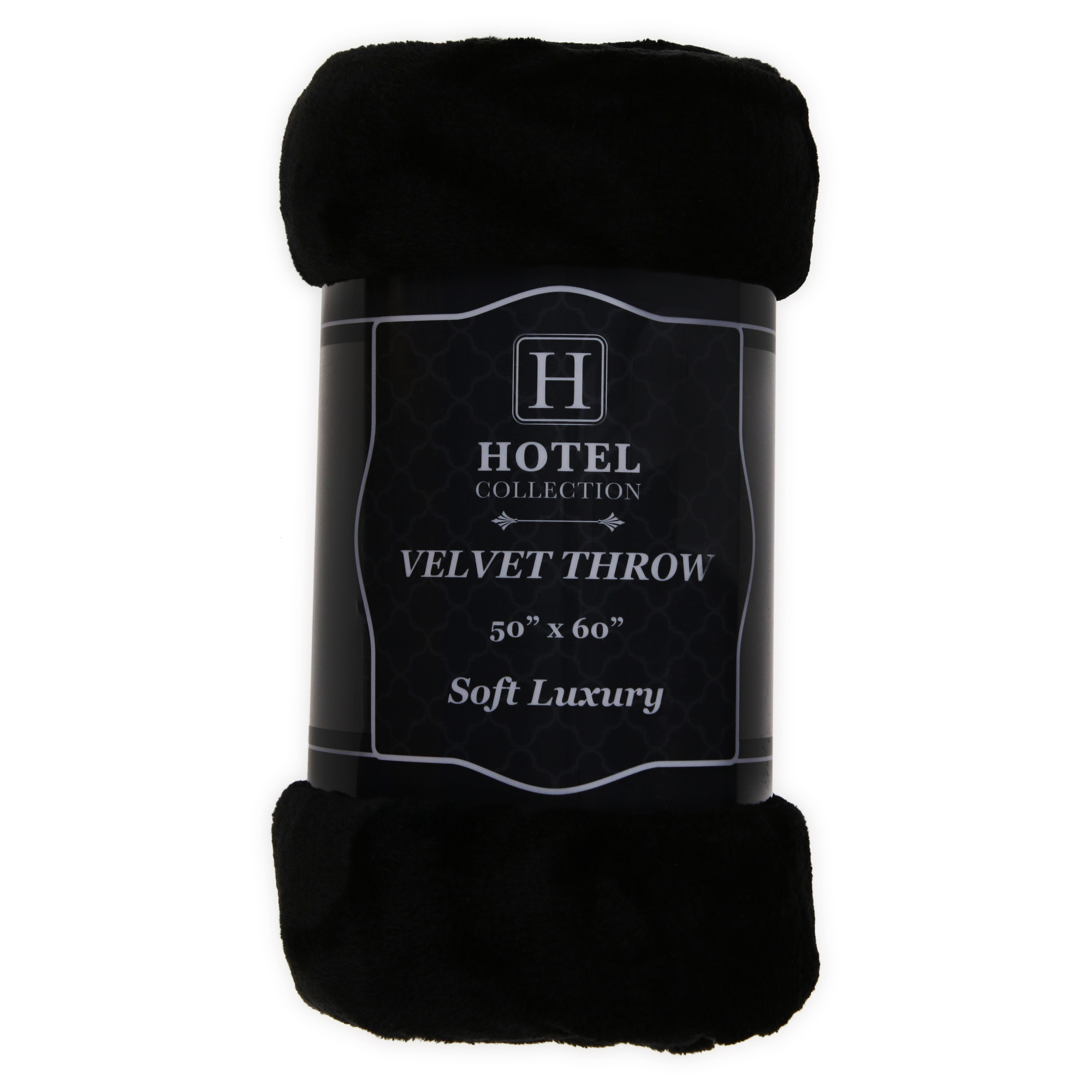 Hotel Collection Plush Velvet Throw Blanket 50in x 60in