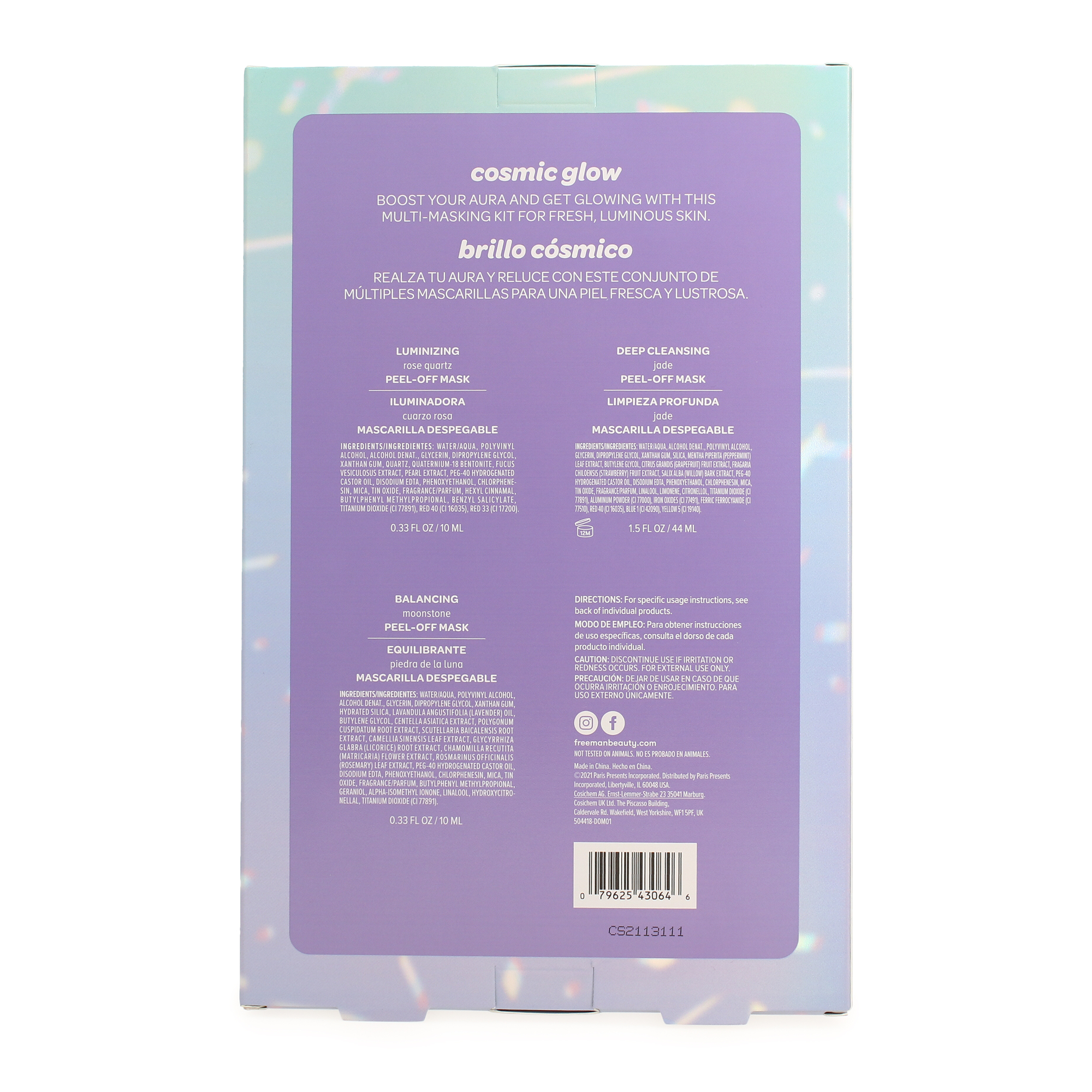 Freeman® Cosmic Glow Face Mask Kit