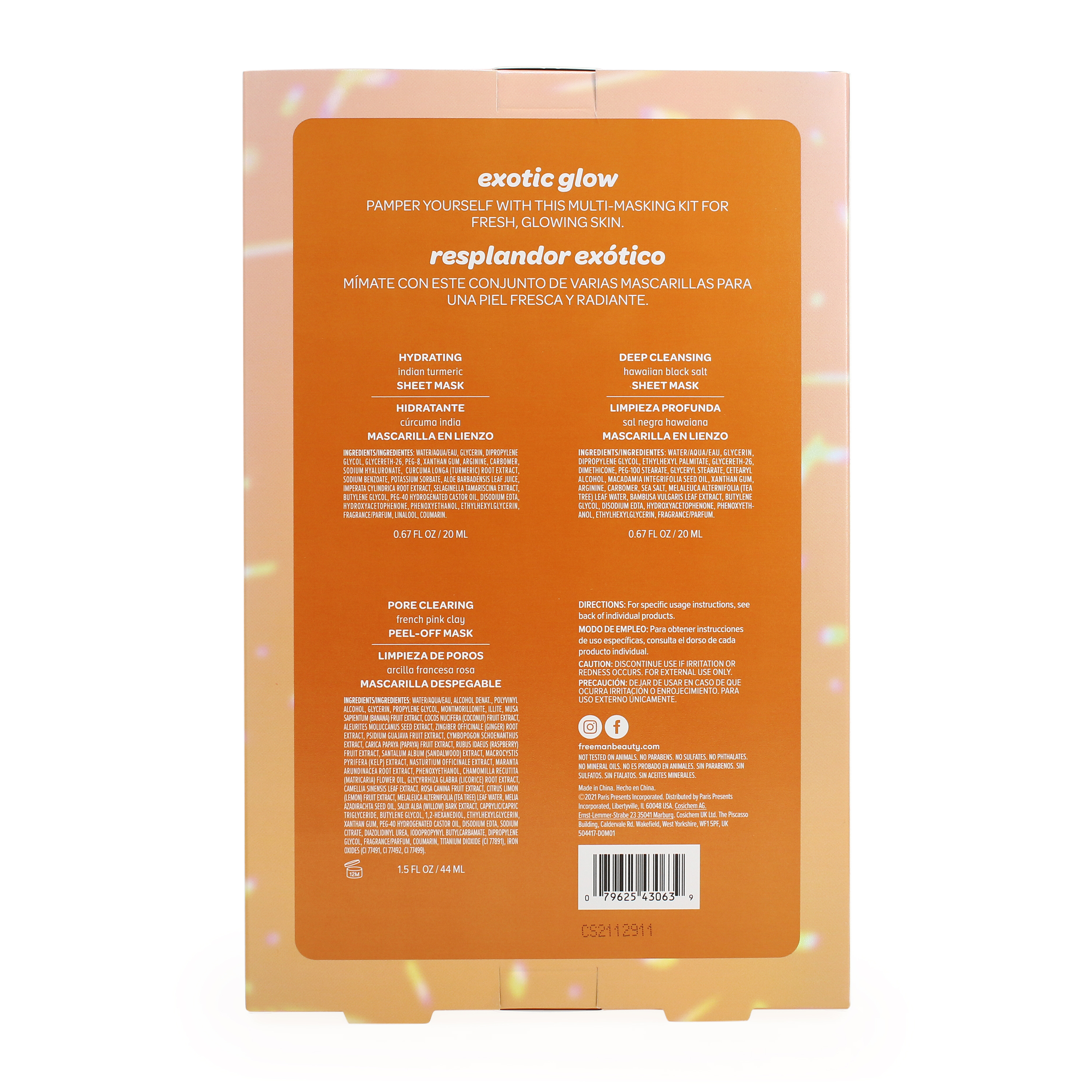 Freeman® Exotic Glow Face Mask Kit