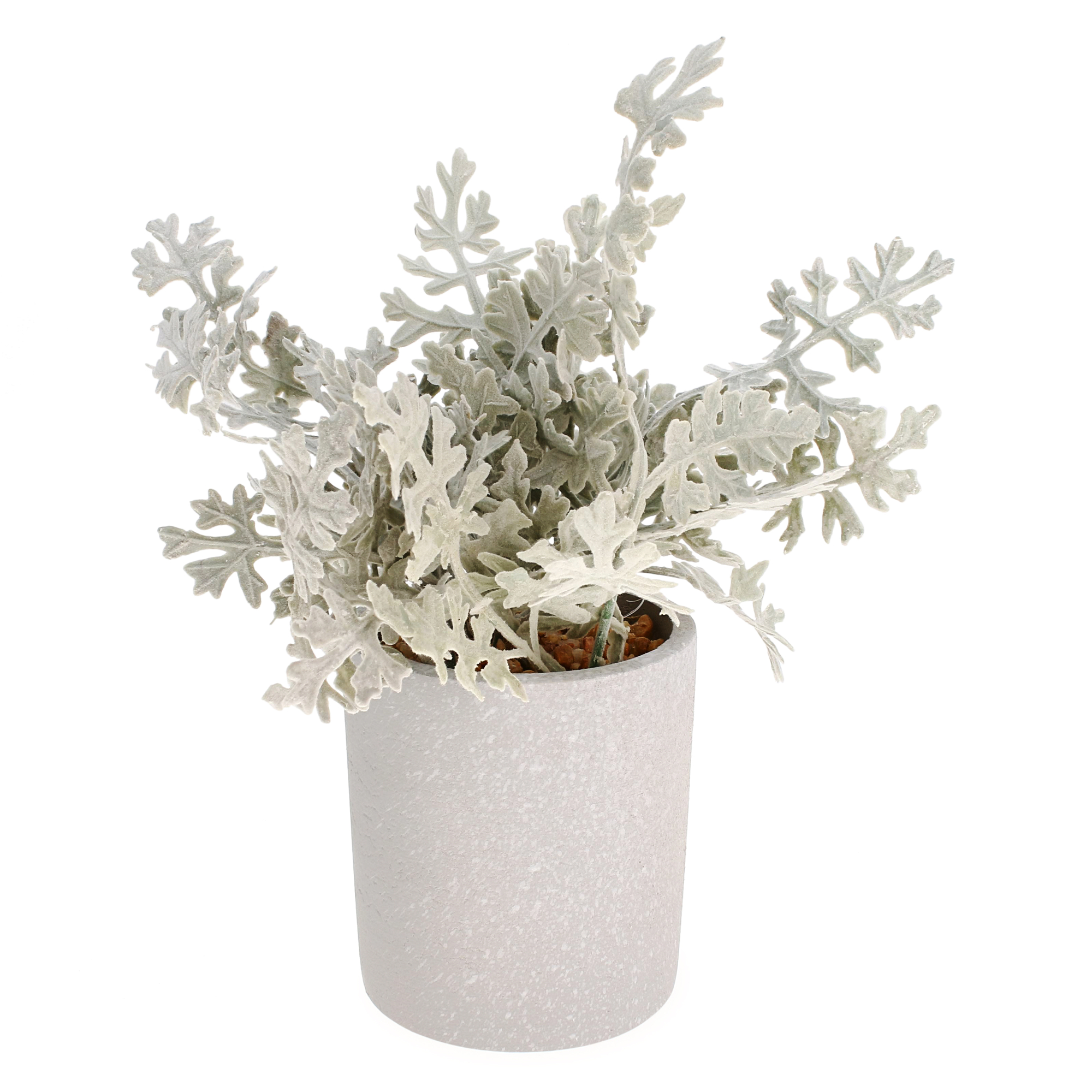 Flocked Faux House Plants 9in