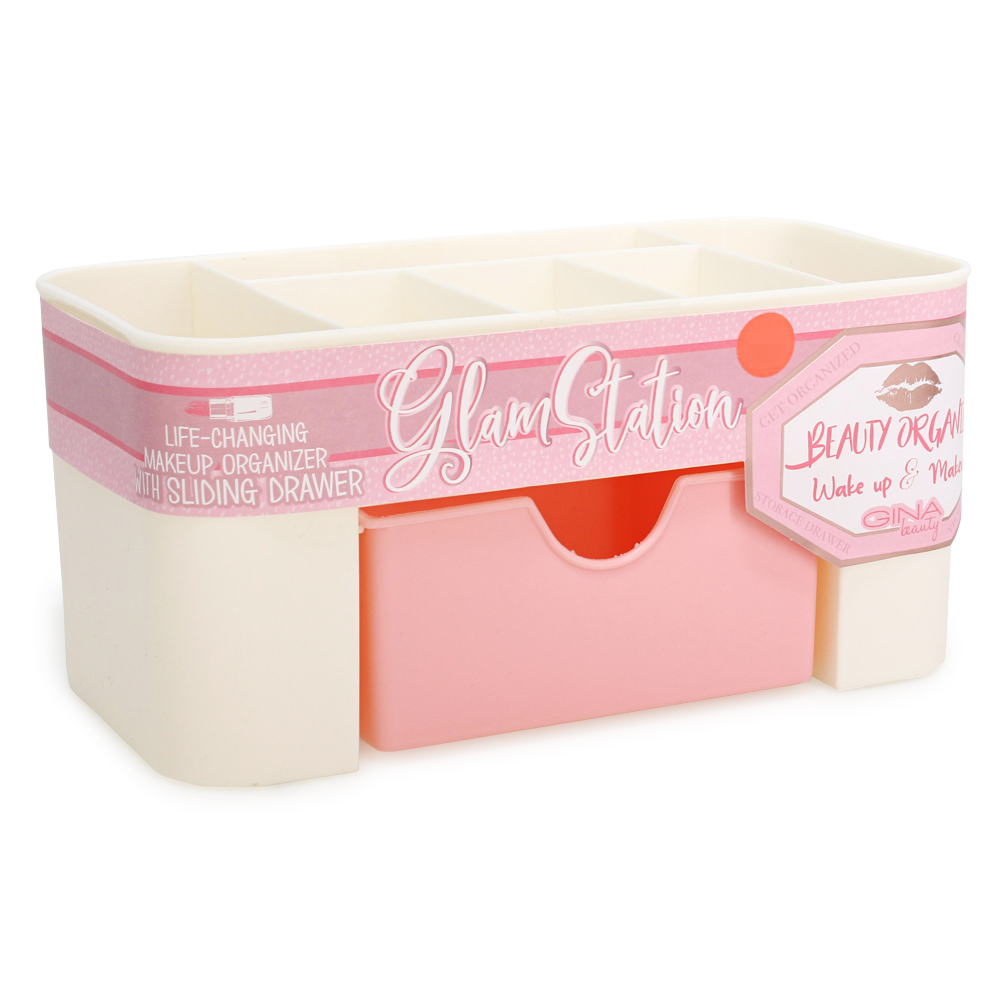 Glam Station Makeup Organizer With Sliding Drawer