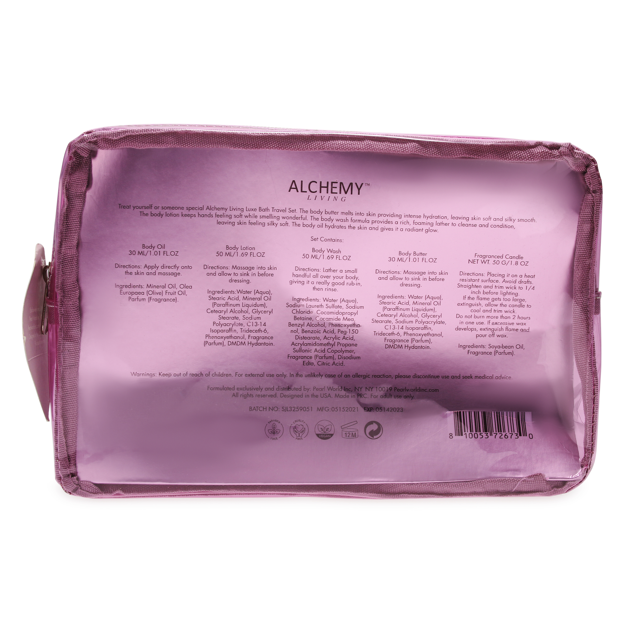 Alchemy Living™ Luxe Bath Travel Set 5-Piece