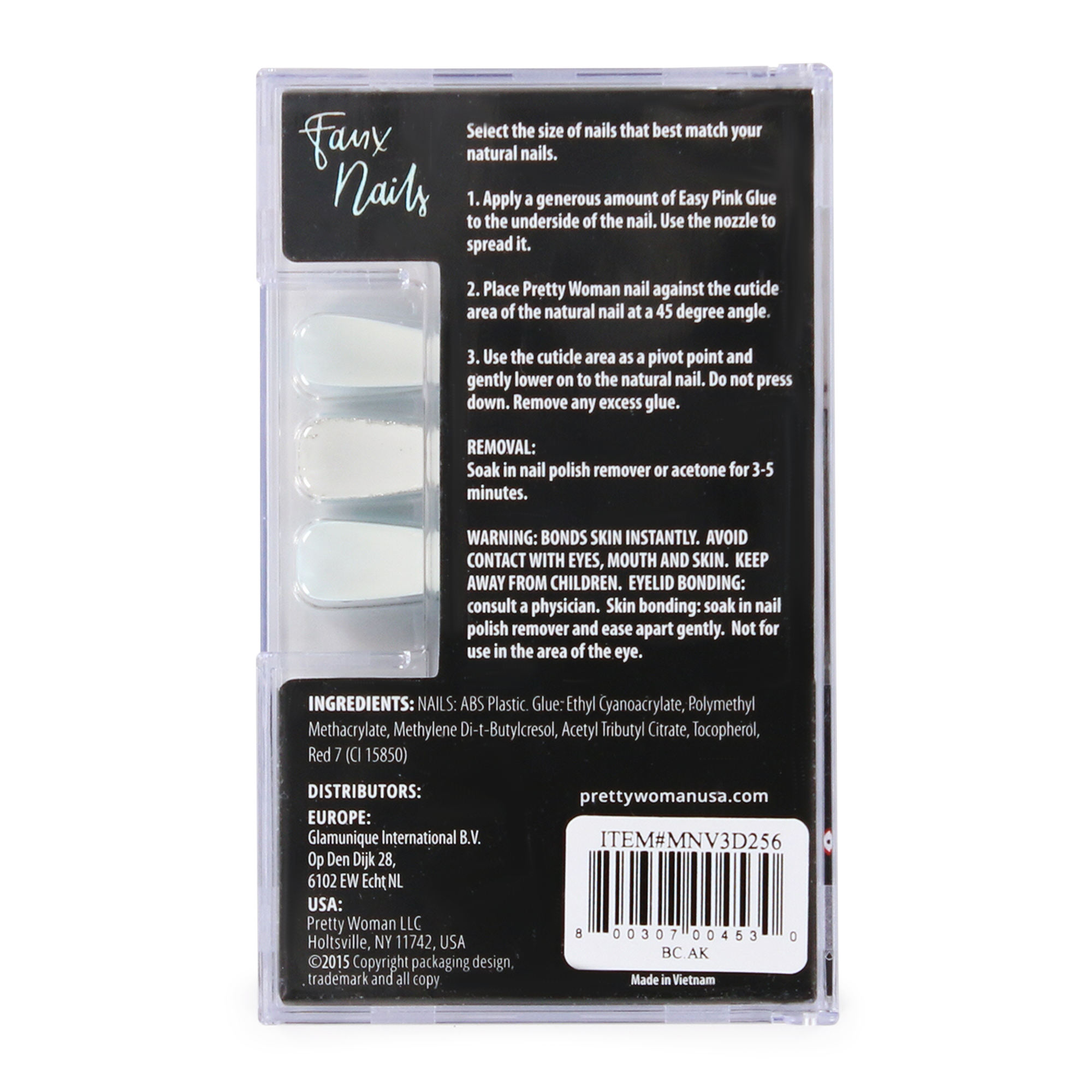 Pretty Woman Faux Nails Set - Winter Ice