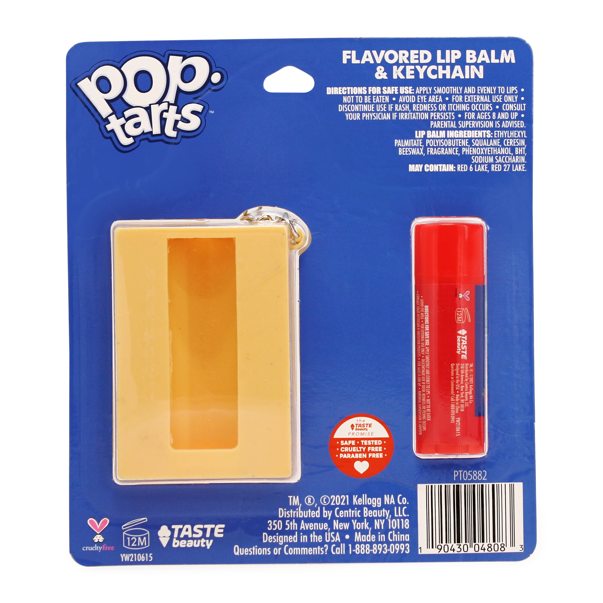 Pop Tarts™ Flavored Lip Balm & Keychain