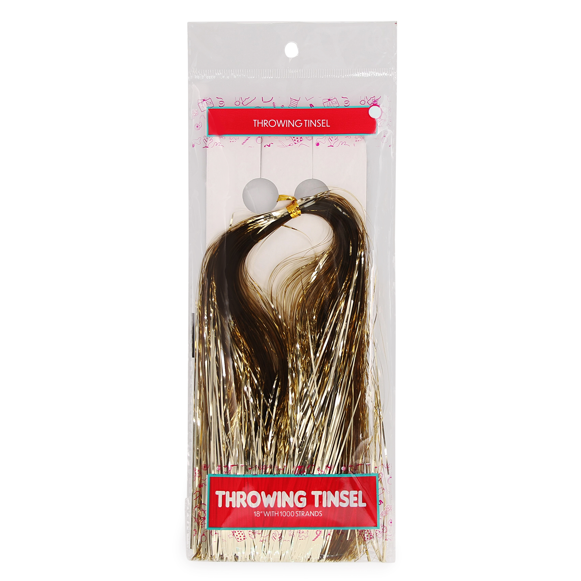 Holiday Throwing Tinsel 1000 Strands, 18in