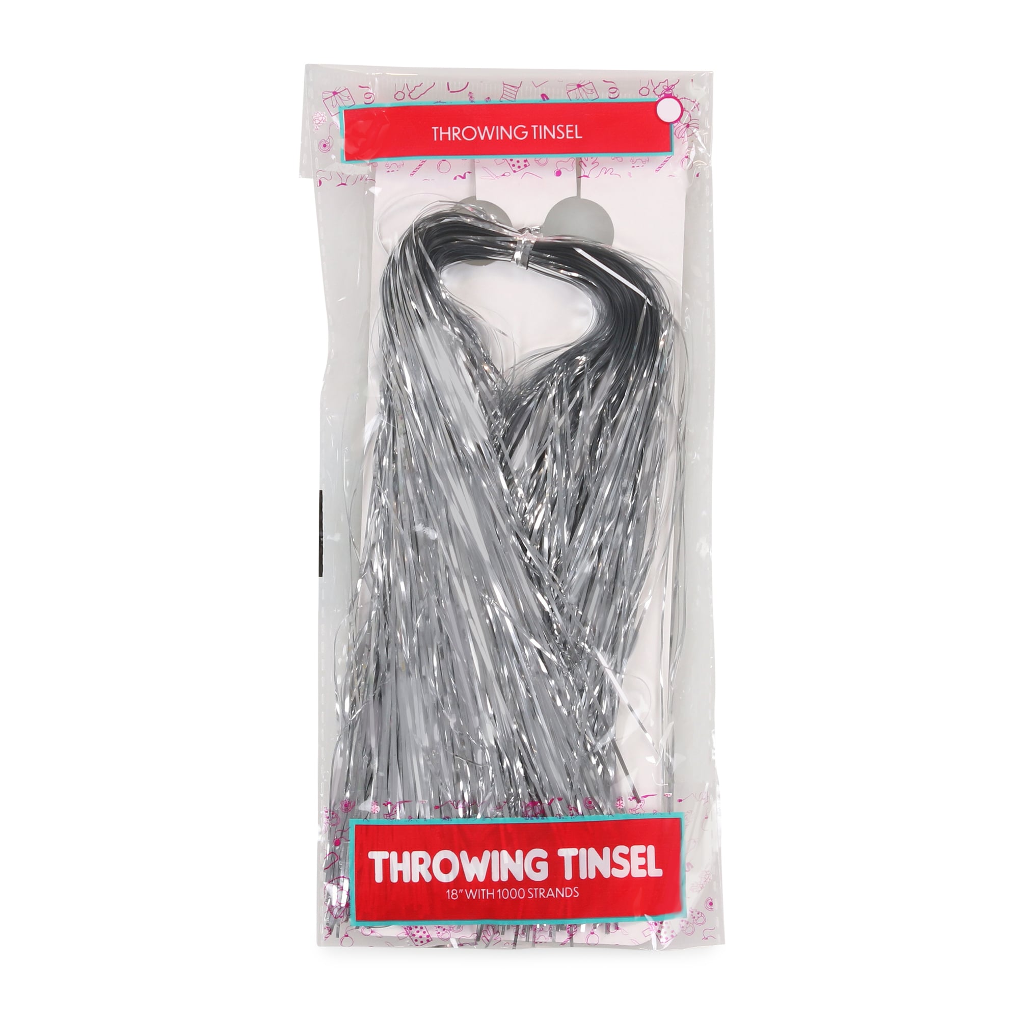 Holiday Throwing Tinsel 1000 Strands, 18in