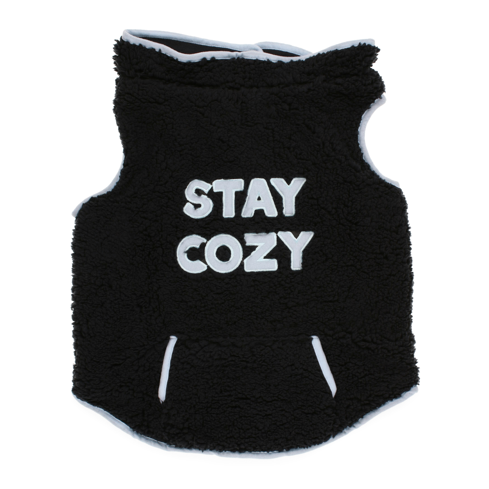 Sherpa Pet Jacket With Applique Quote