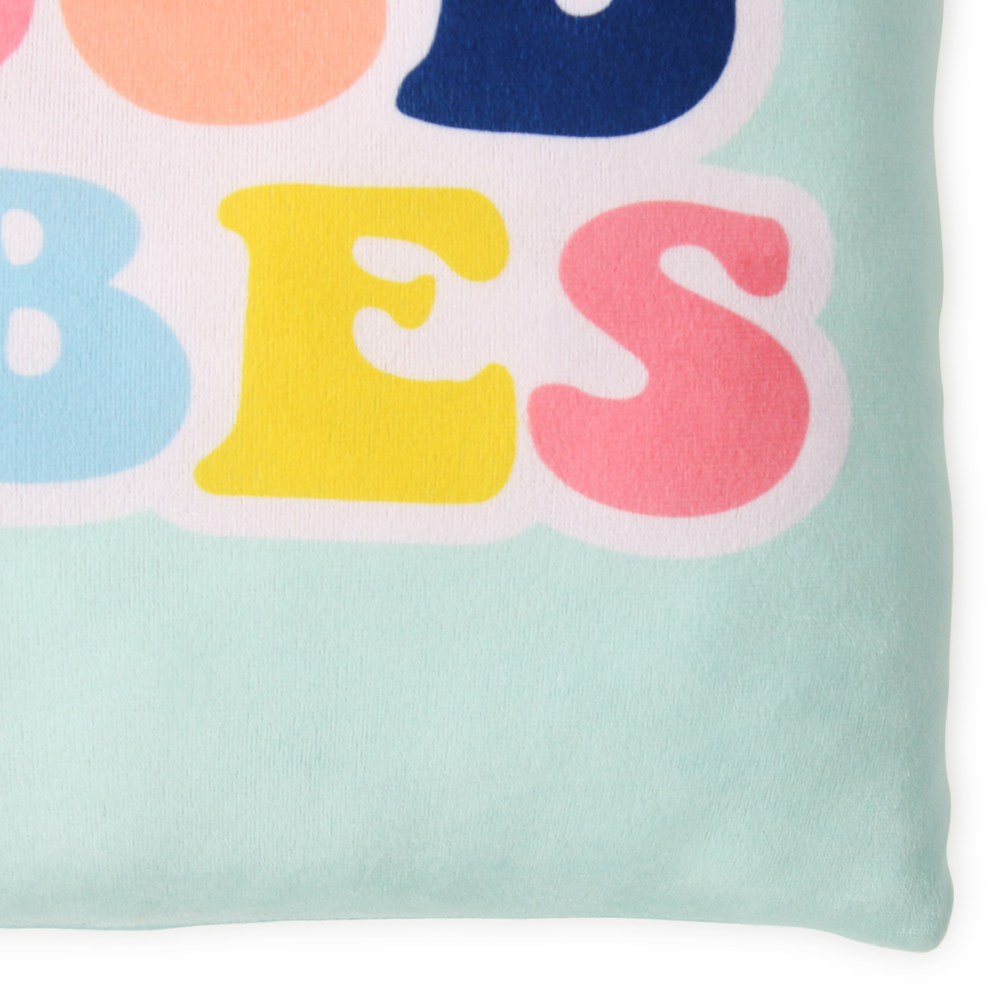 Rainbow Squishy Pillow With Quote 14in