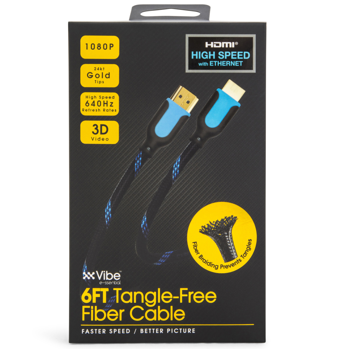 6ft Hdmi Tangle-Free Fiber Cable