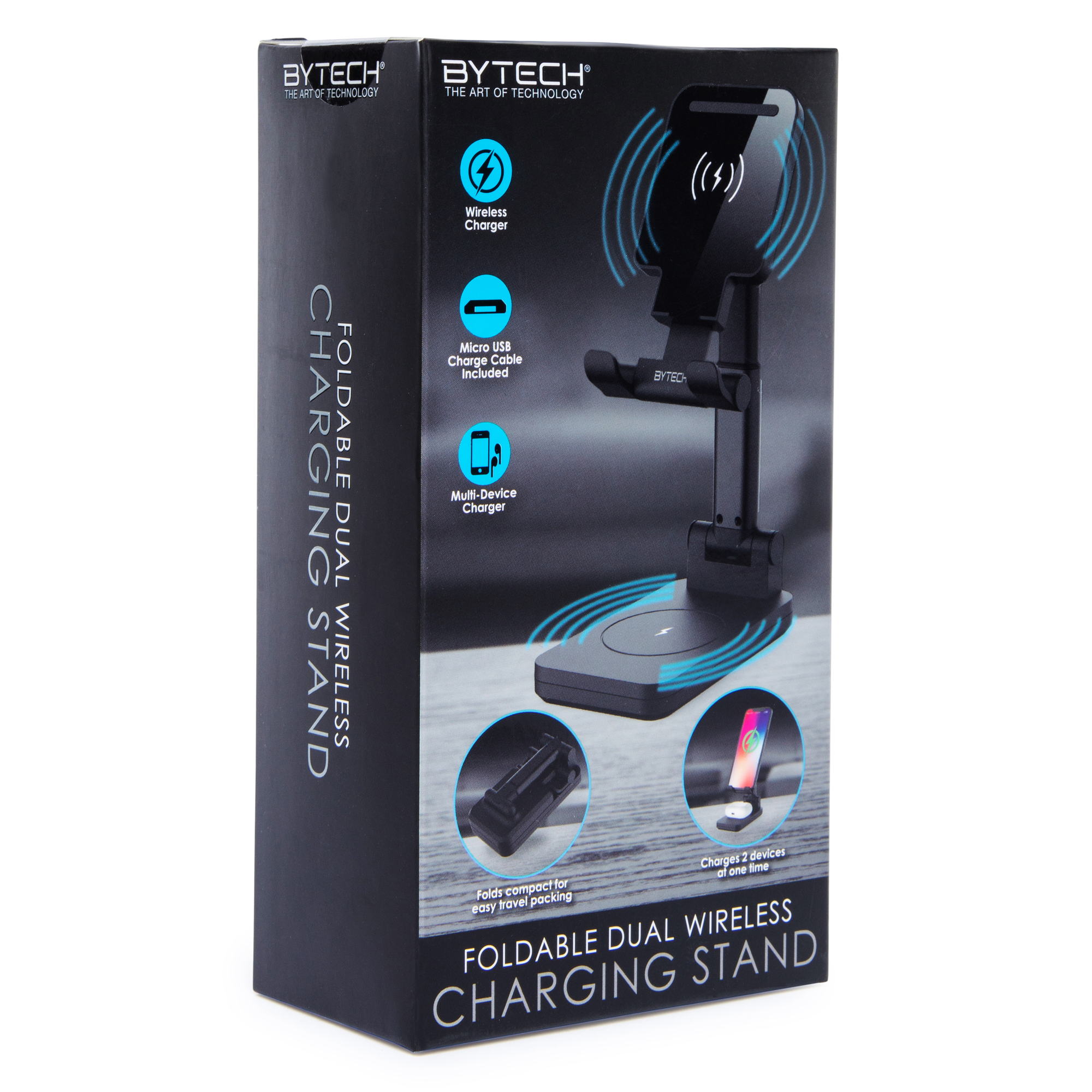 Foldable Dual Wireless Charger With Apple Watch® Stand