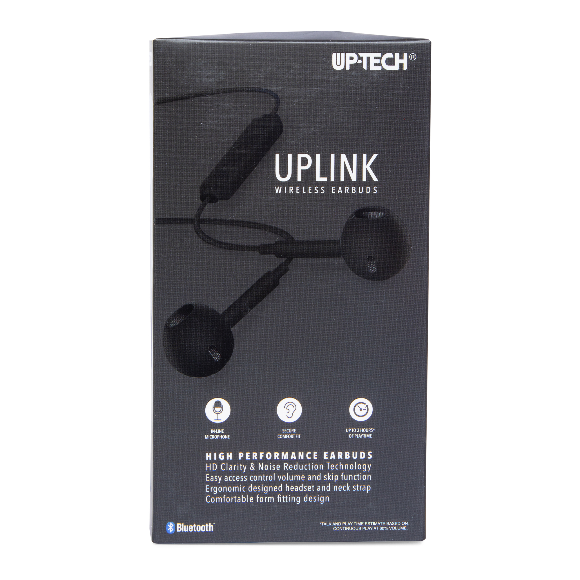 Uplink Bluetooth® Earbuds With Neck Band & Microphone