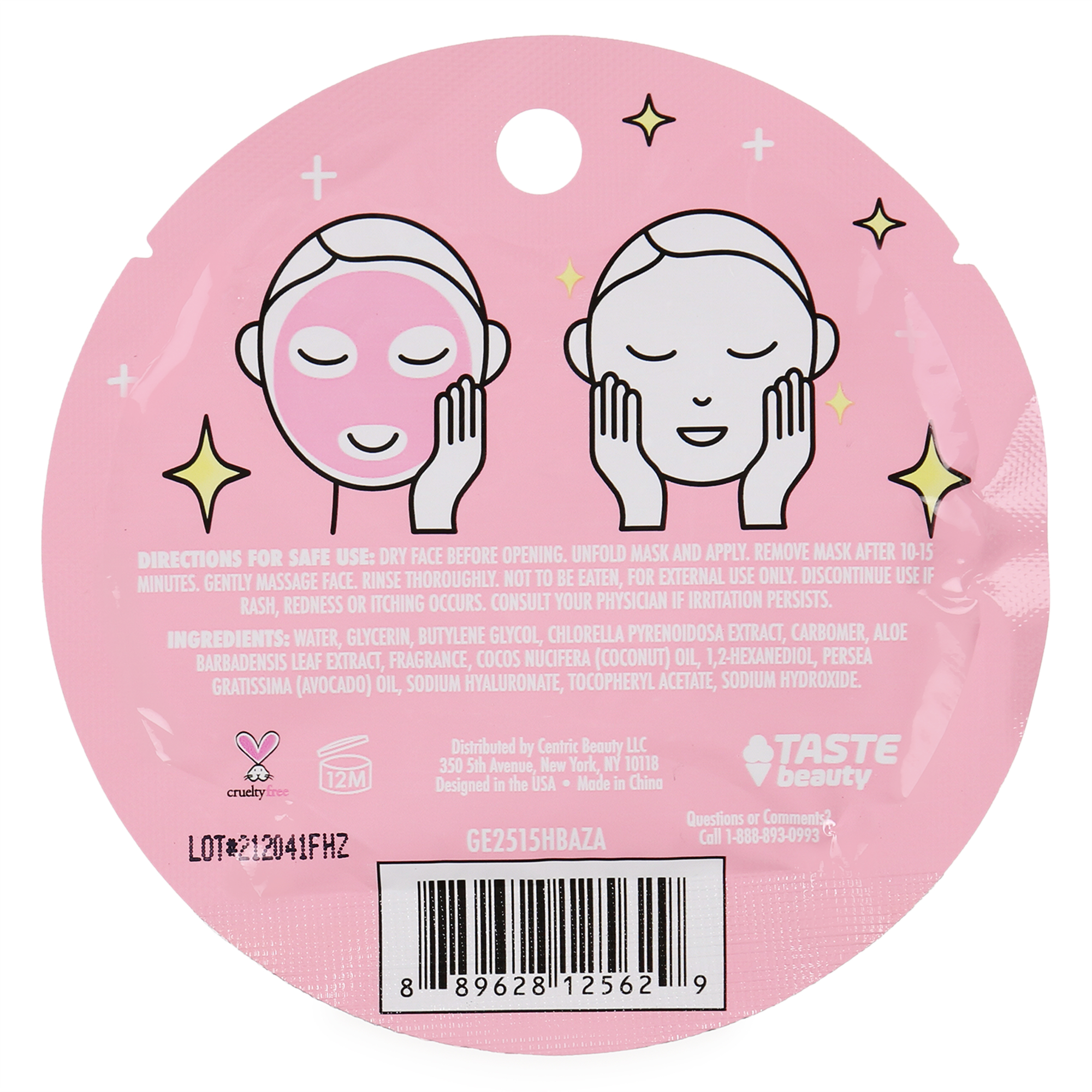 Luscious Scented Sheet Face Mask, Single Use