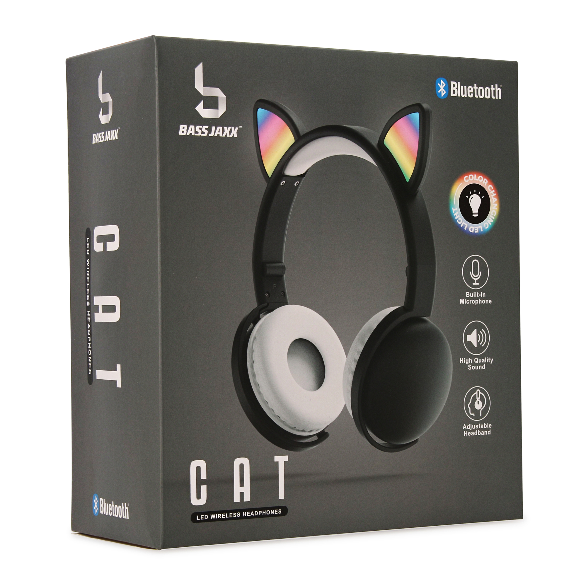 Color-Change LED Cat Ear Bluetooth® Headphones With Mic