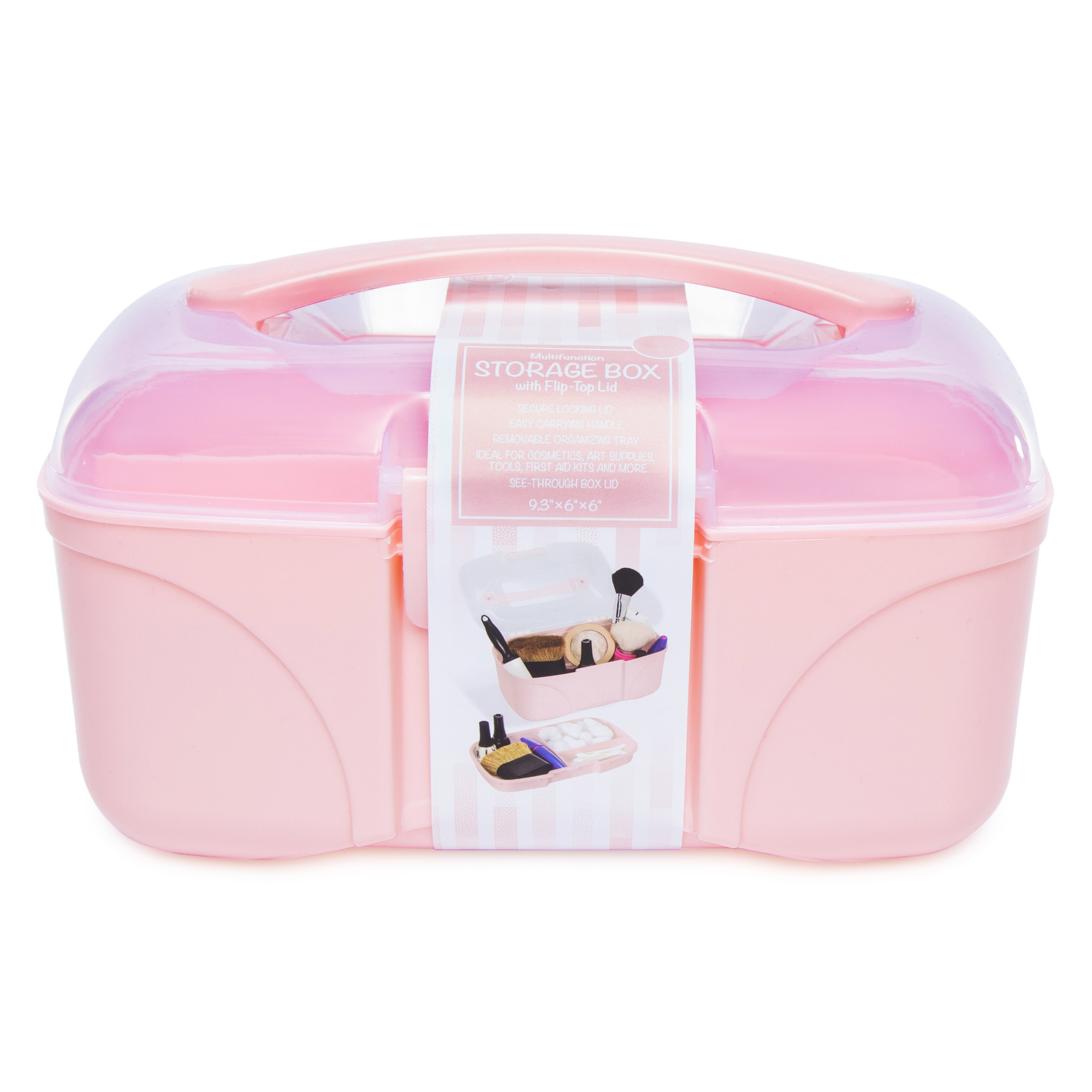 Storage Box With Flip-Top Lid