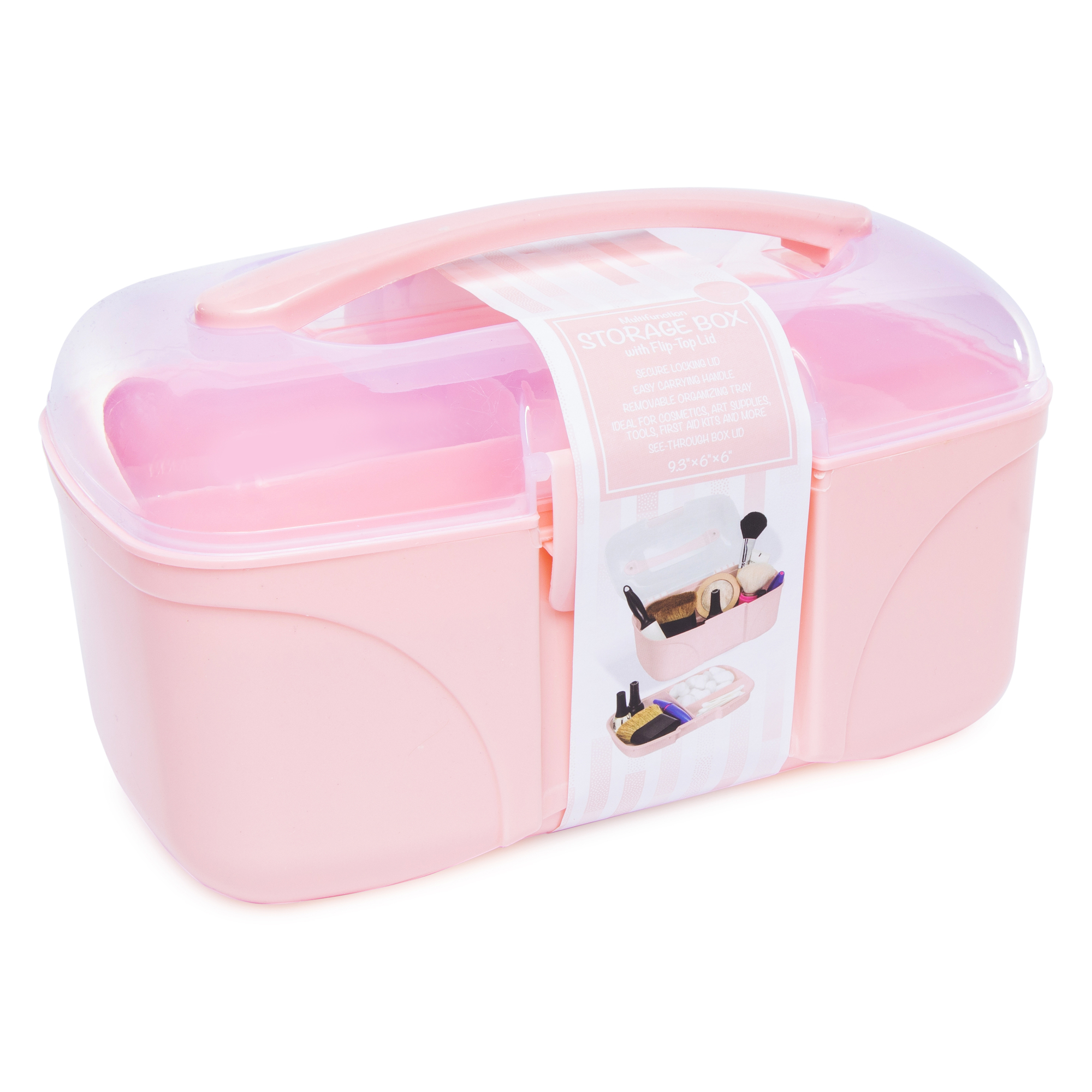 Storage Box With Flip-Top Lid