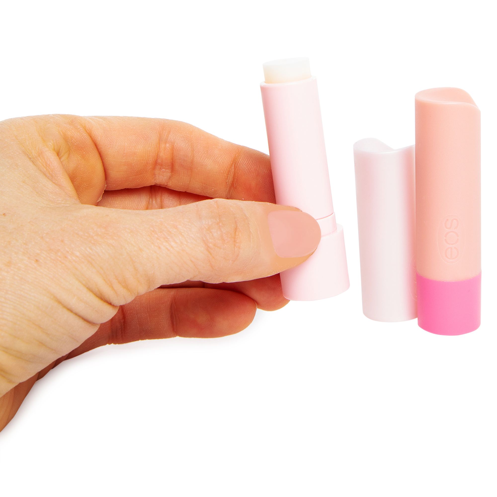 Holiday Collection Eos® Lip Balm Duo - Pink Champagne & Strawberry