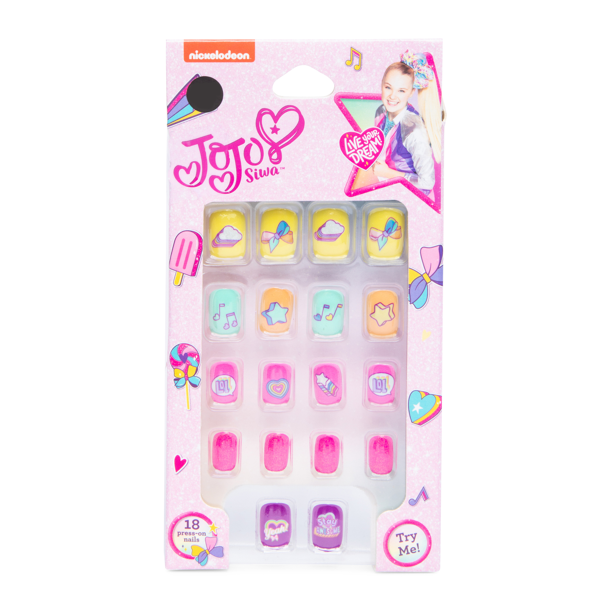 Jojo Siwa™ 18 Press-On Nails Set