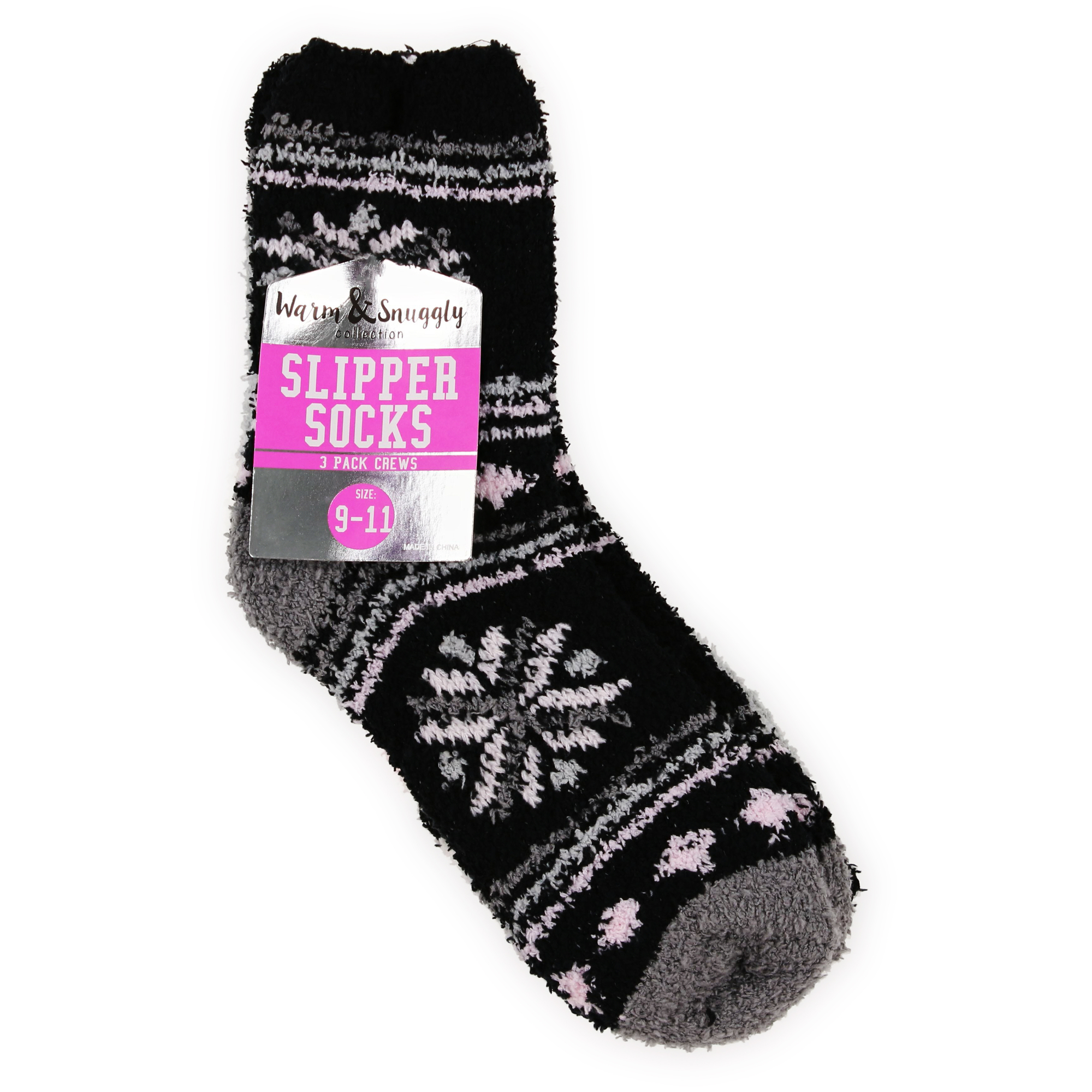 Cozy Pattern Slipper Socks 3-Pack