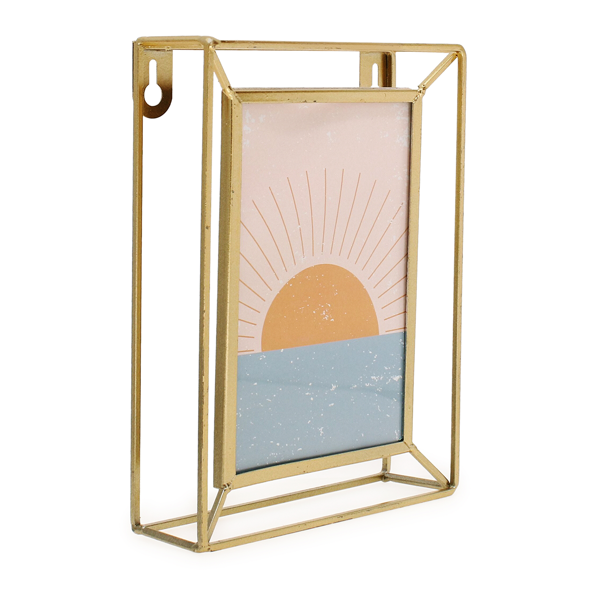 Dimensional Picture Frame w/ Print (Fits 4in x 6in Photo)