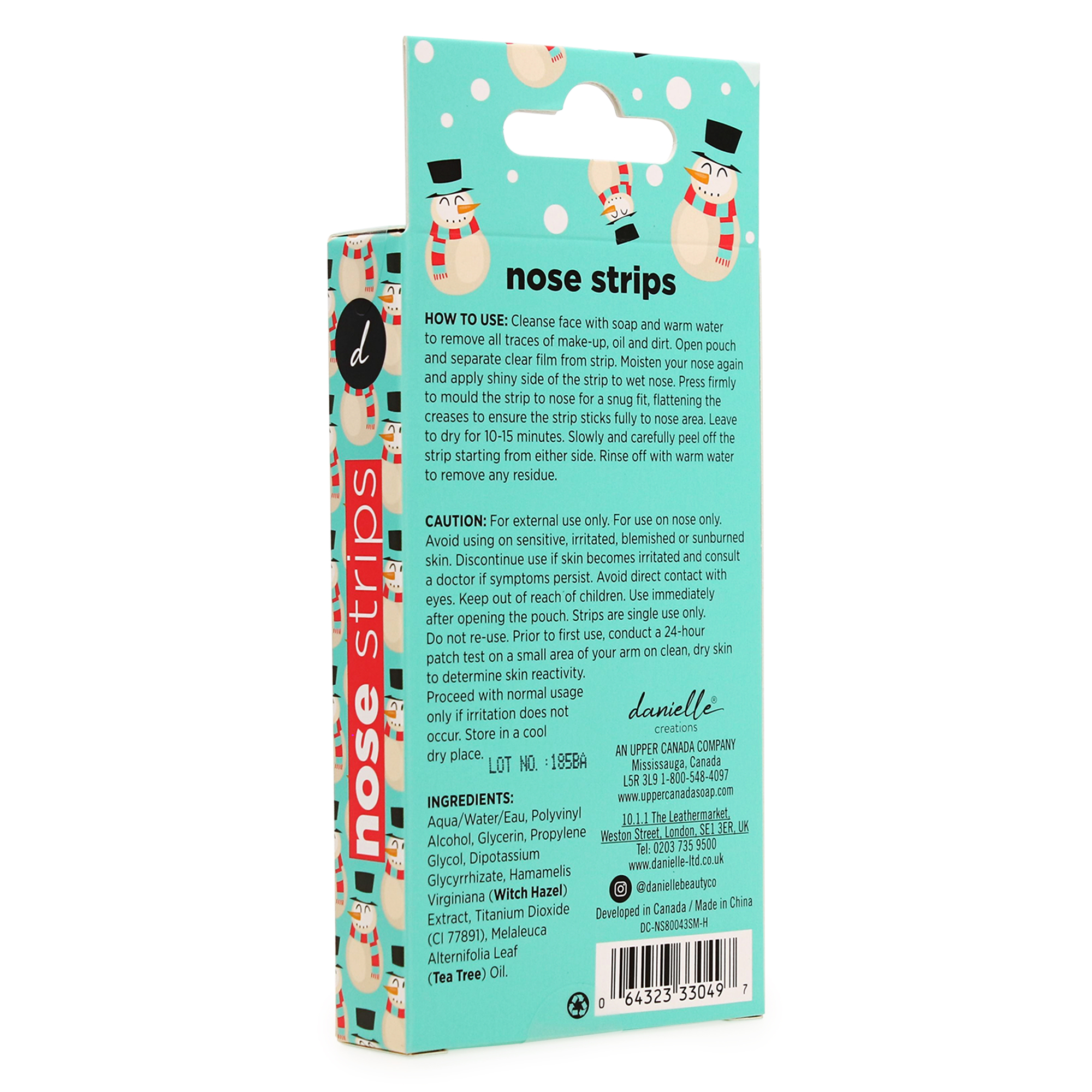 Danielle Creations® Witch Hazel + Tea Tree Nose Strips 8-Count