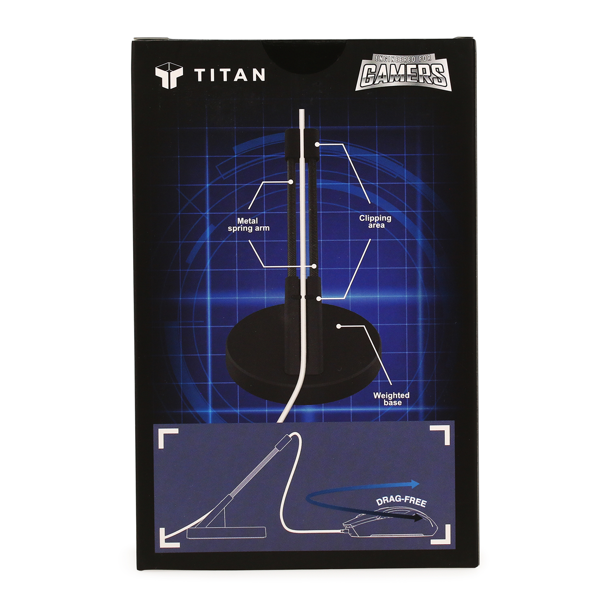 Mouse Bungee Cable Holder For Drag-Free Control