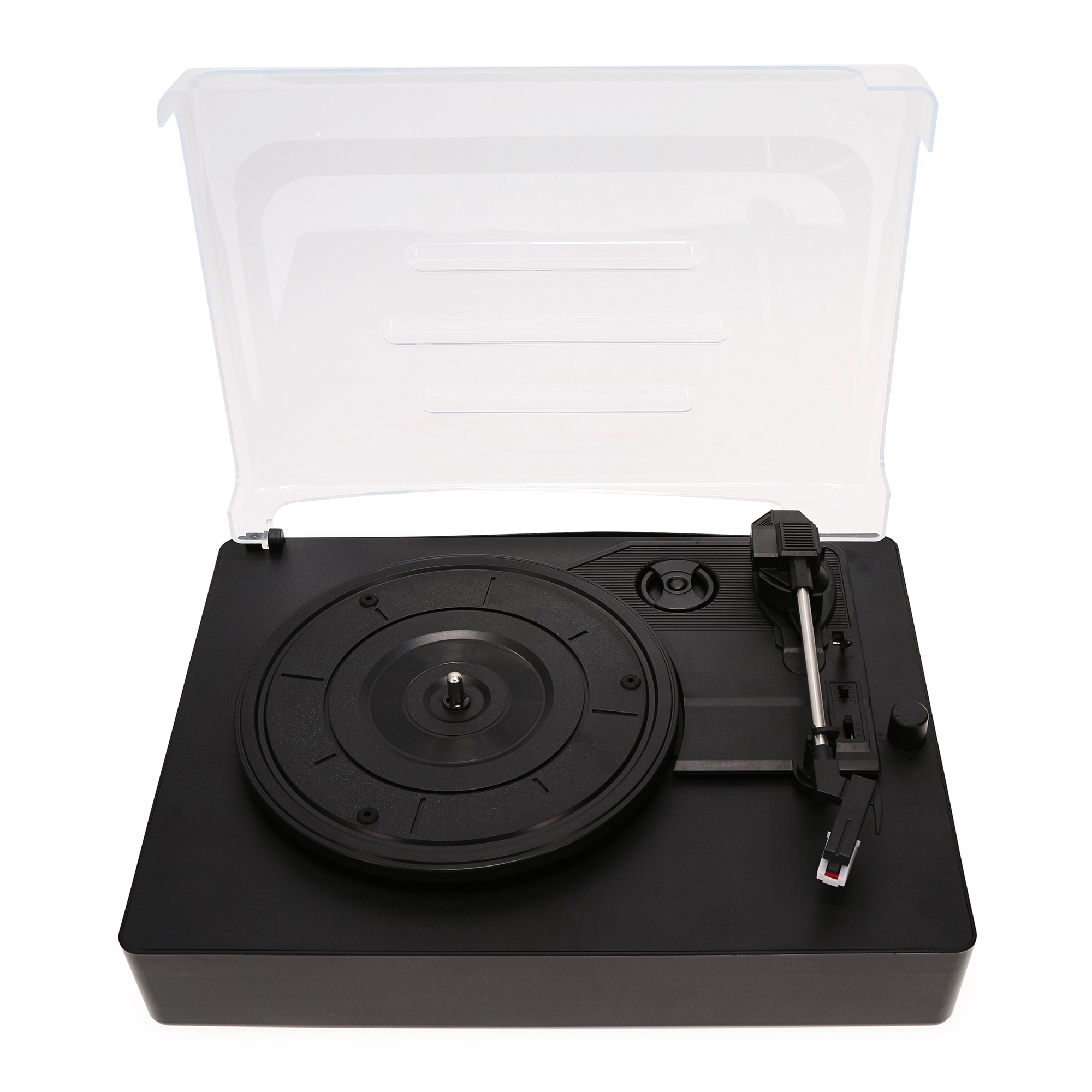 Vinyl Record Player Turntable With Dual Speakers