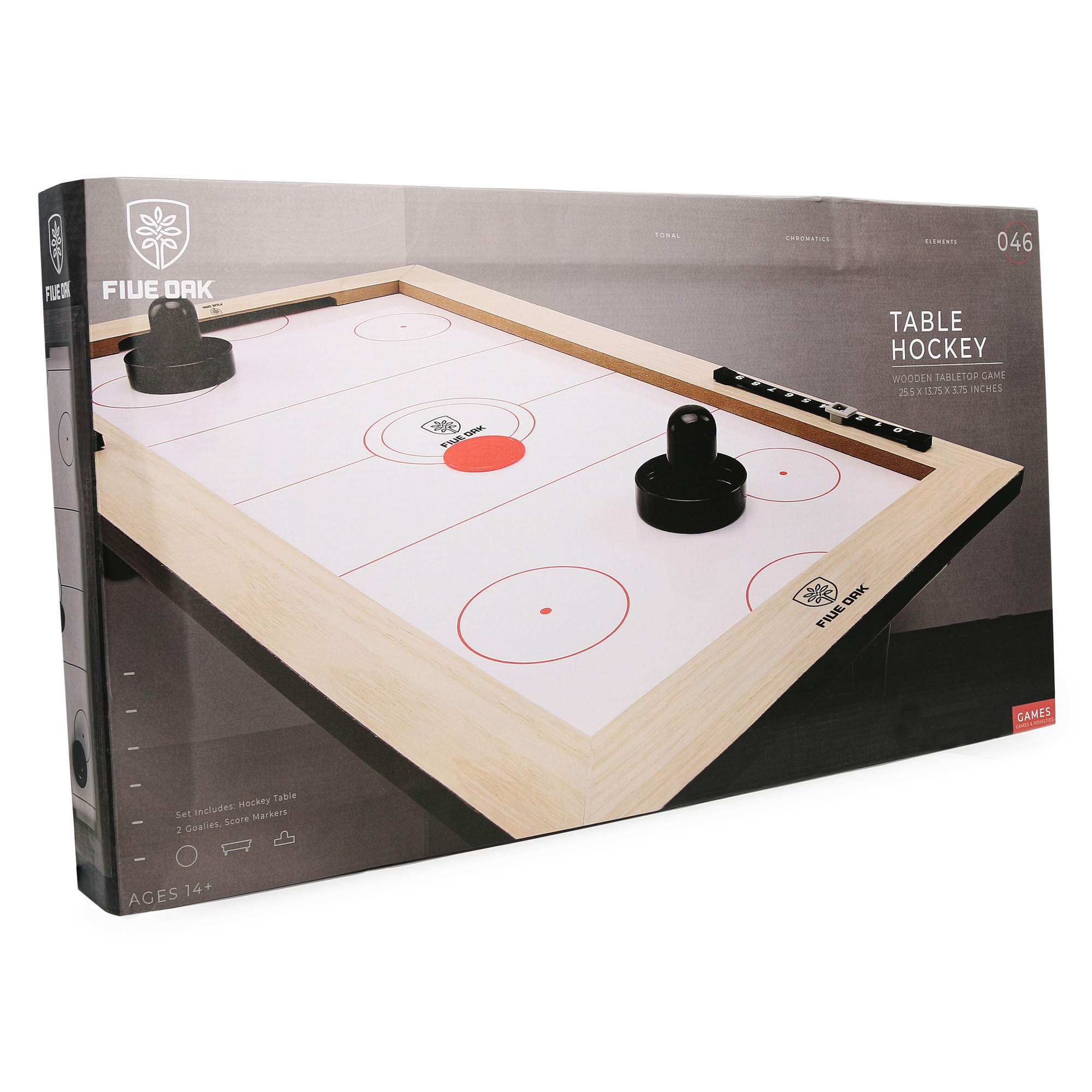 Five Oak™ Wooden Tabletop Hockey Game 25.5in