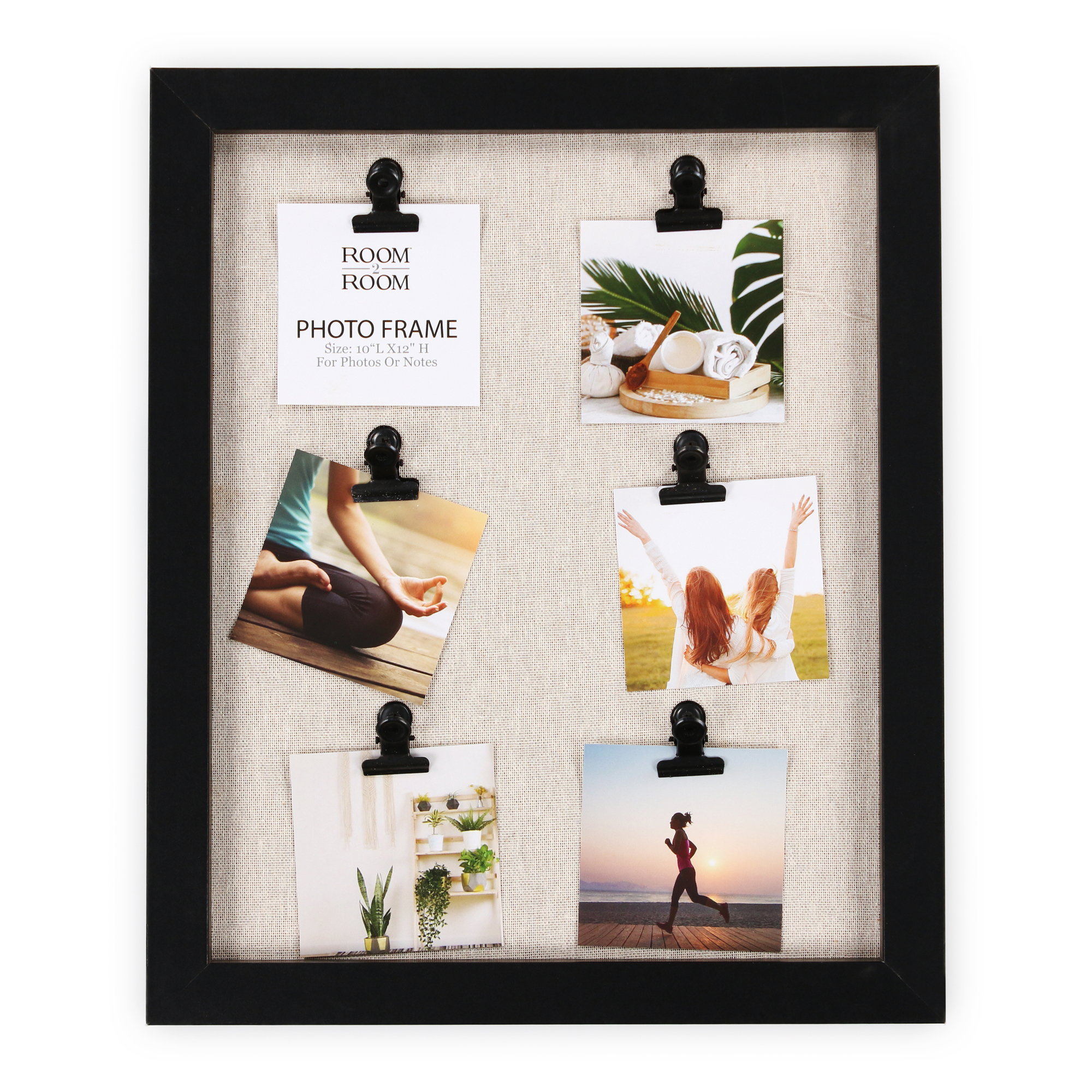 Photo Collage Frame With 6 Clips 10in x 12in