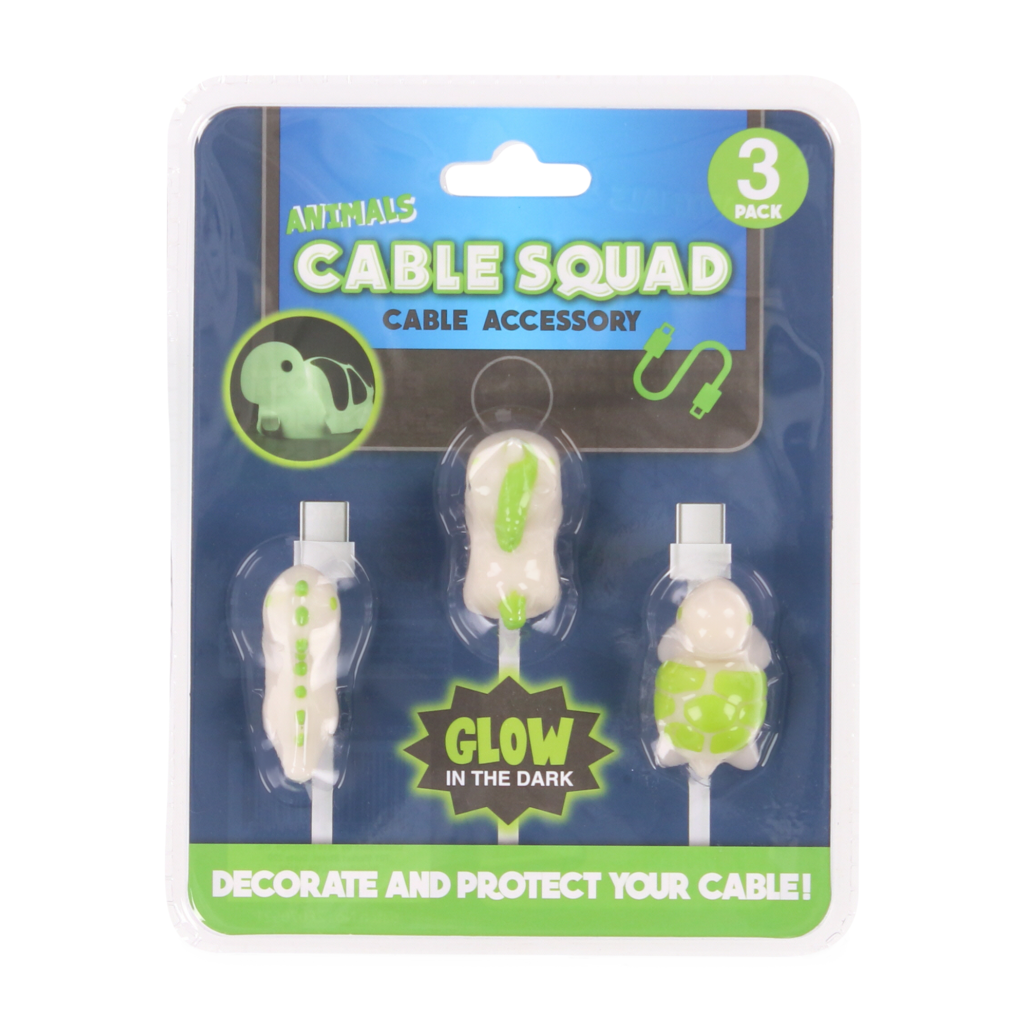 Glow The Dark Cable Squad Accessory 3-Pack