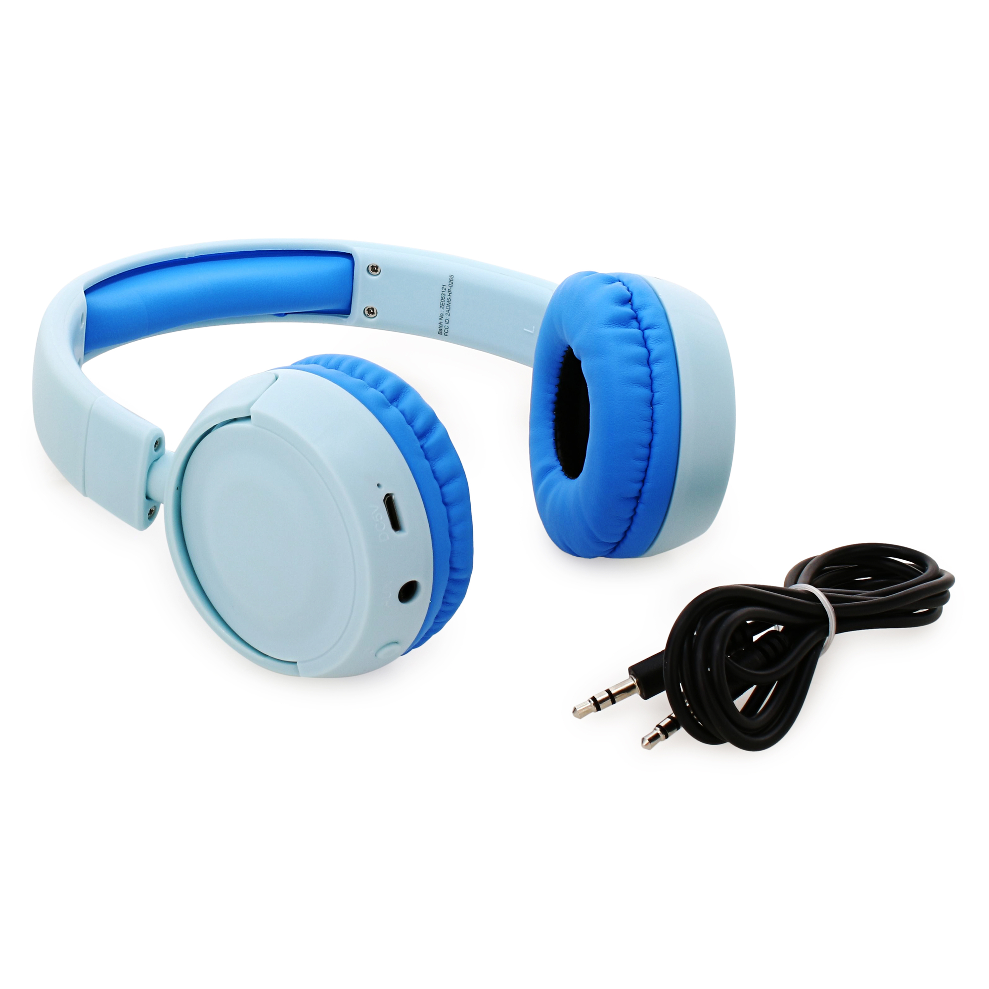 2 in 1 Wireless & Wired Kid-Safe Headphones - Blue