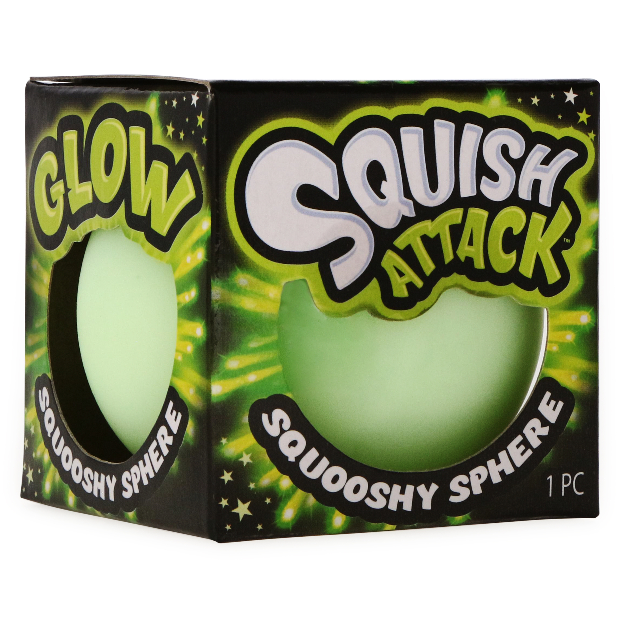 Squish Attack™ Glow The Dark Squooshy Sphere