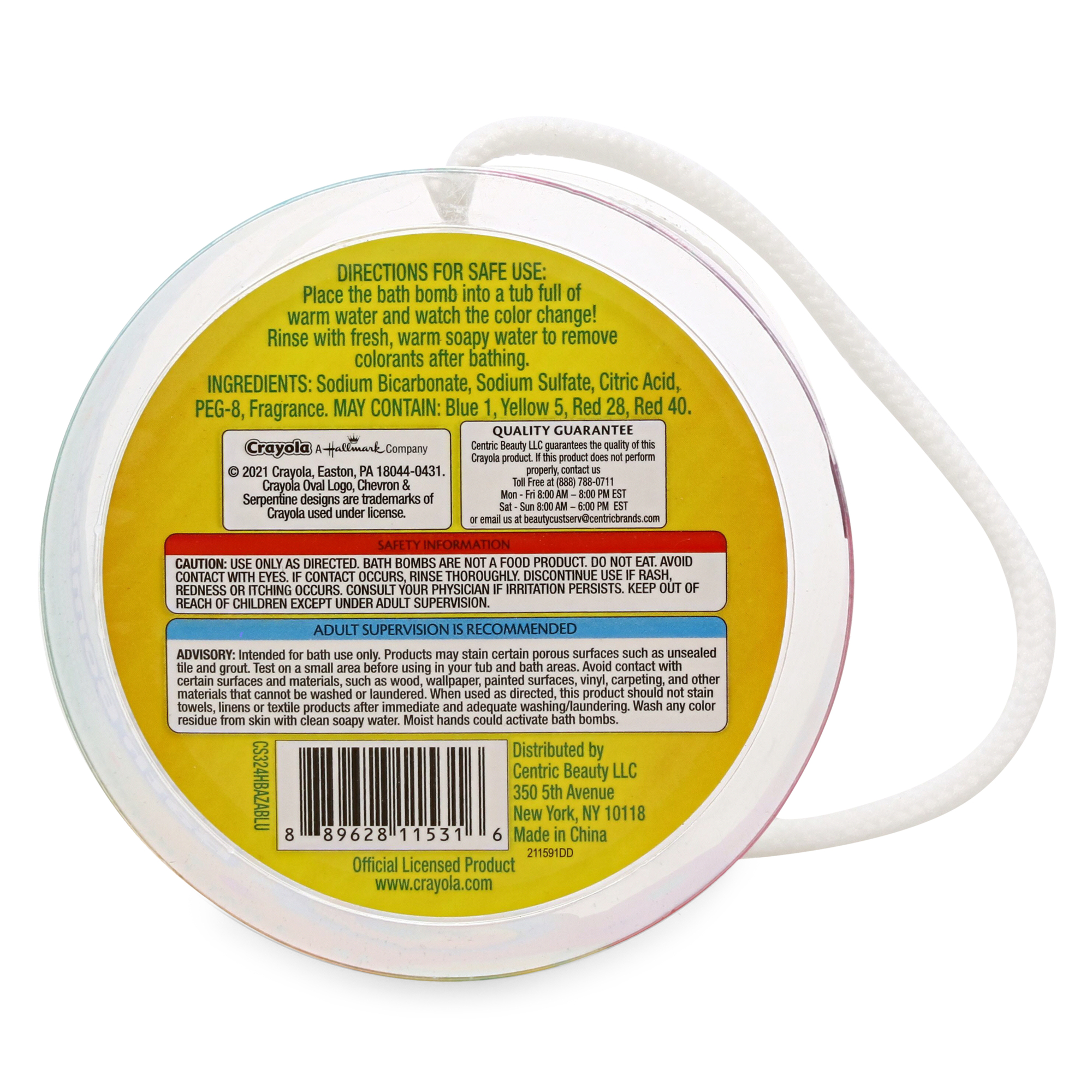 Crayola® Bath Bombs & Pouf 5-Piece Set, Blues