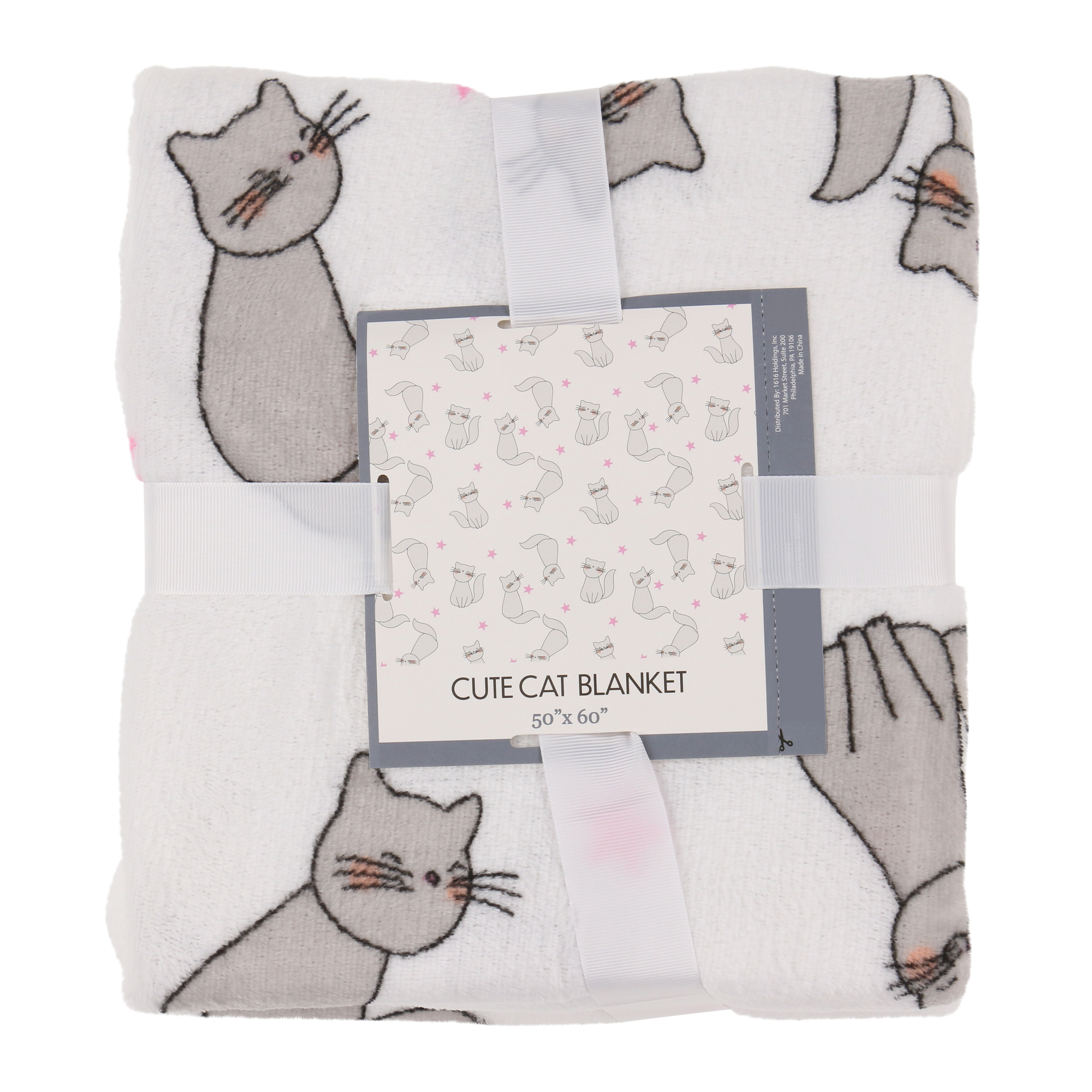 Cute Cat & Dog Blanket 50in x 60in