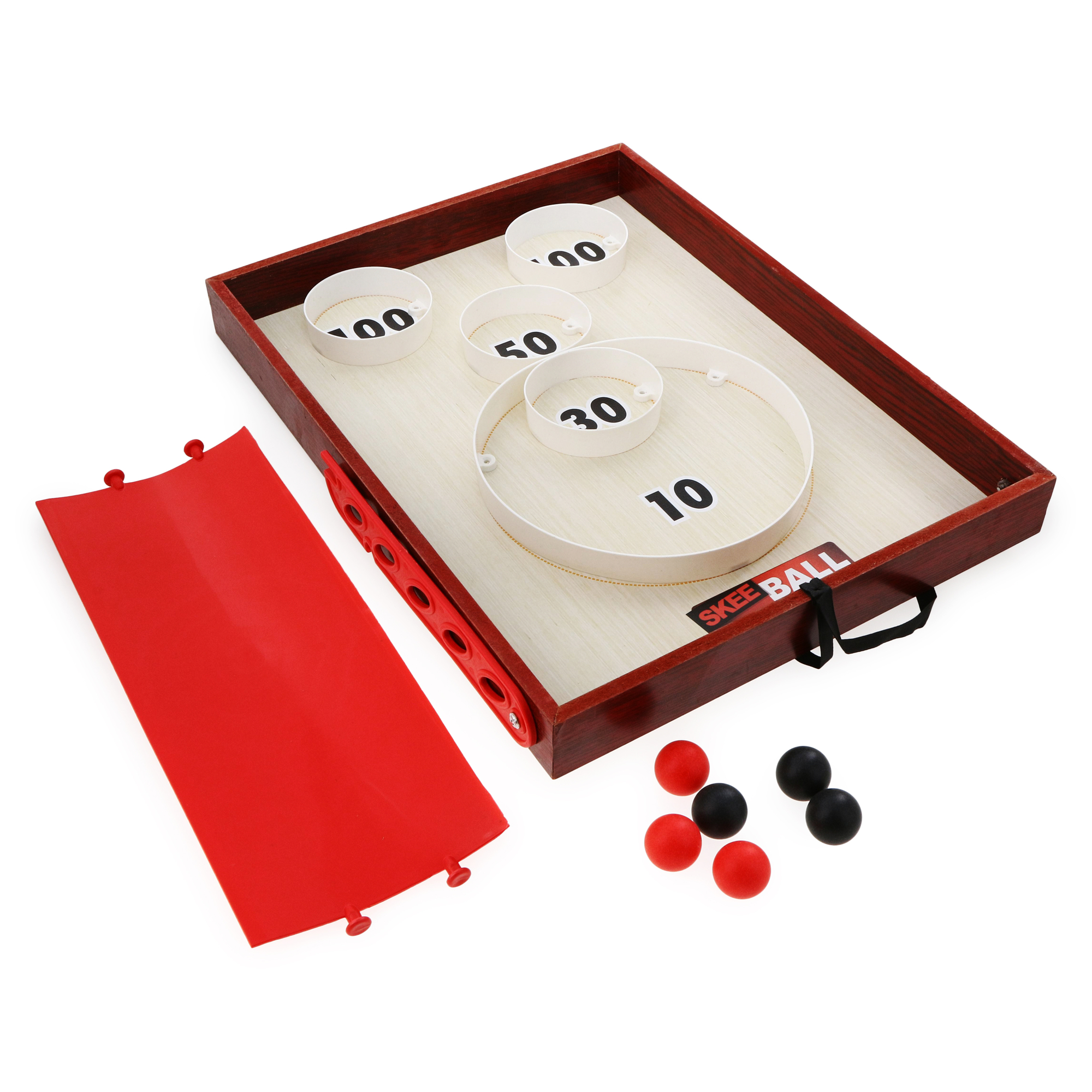 Wooden Tabletop Skee Ball Game Set