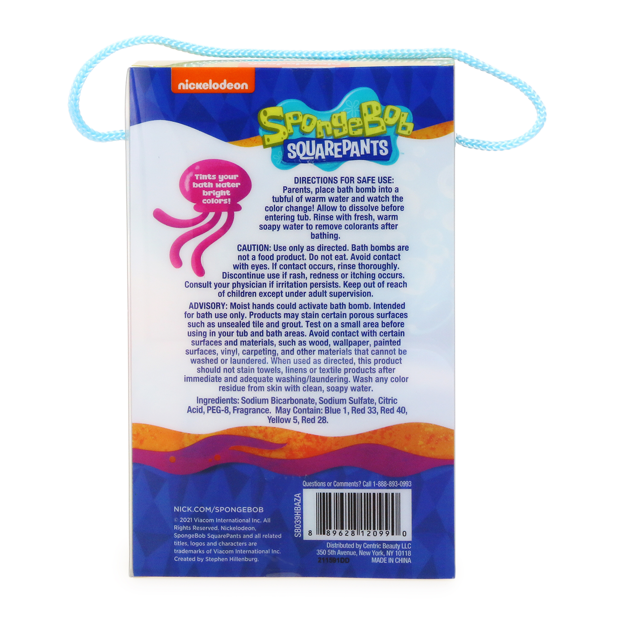 Spongebob Squarepants™ Bath Bombs & Pouf 5-Piece Set