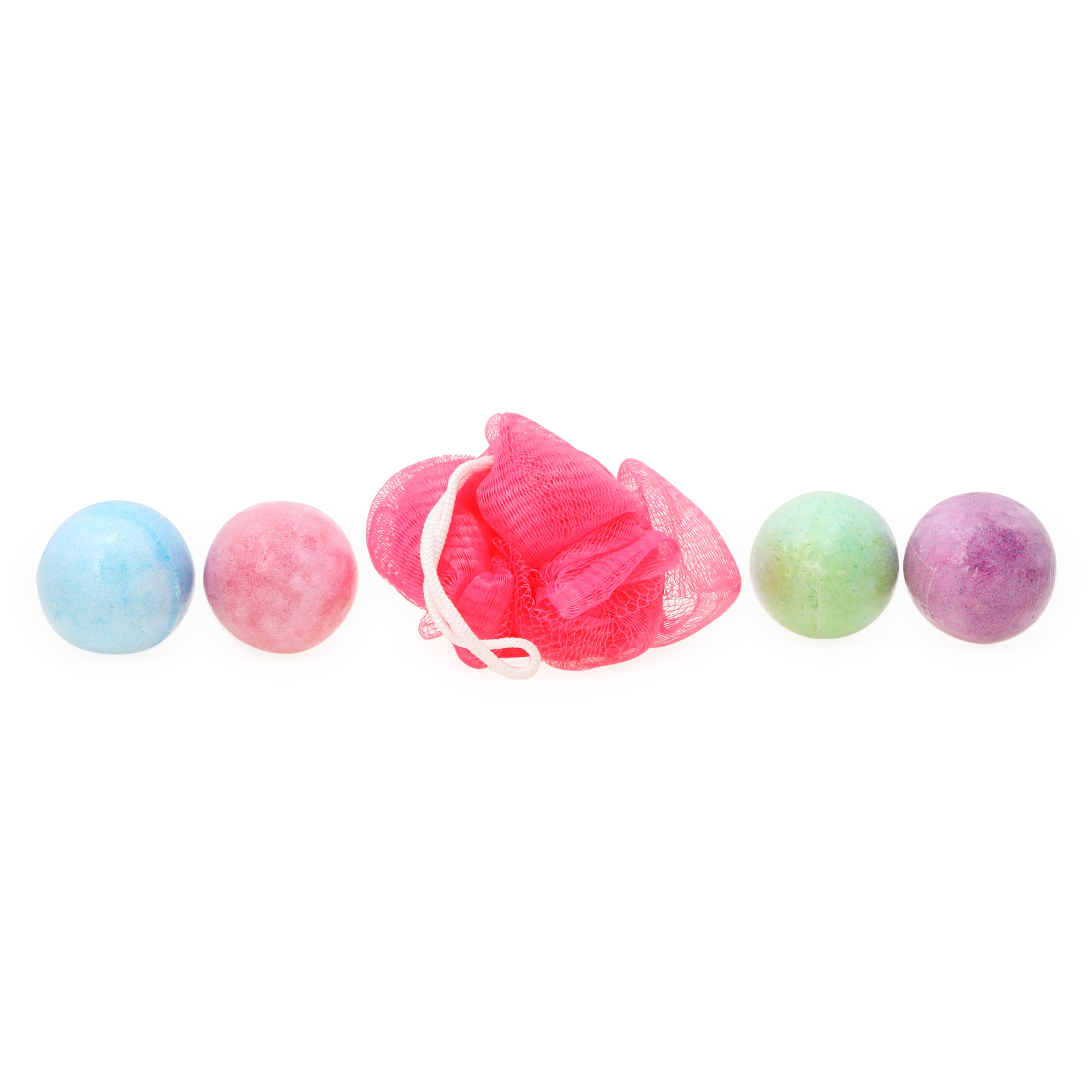 Love, Diana™ Bath Bombs & Pouf 5-Piece Set