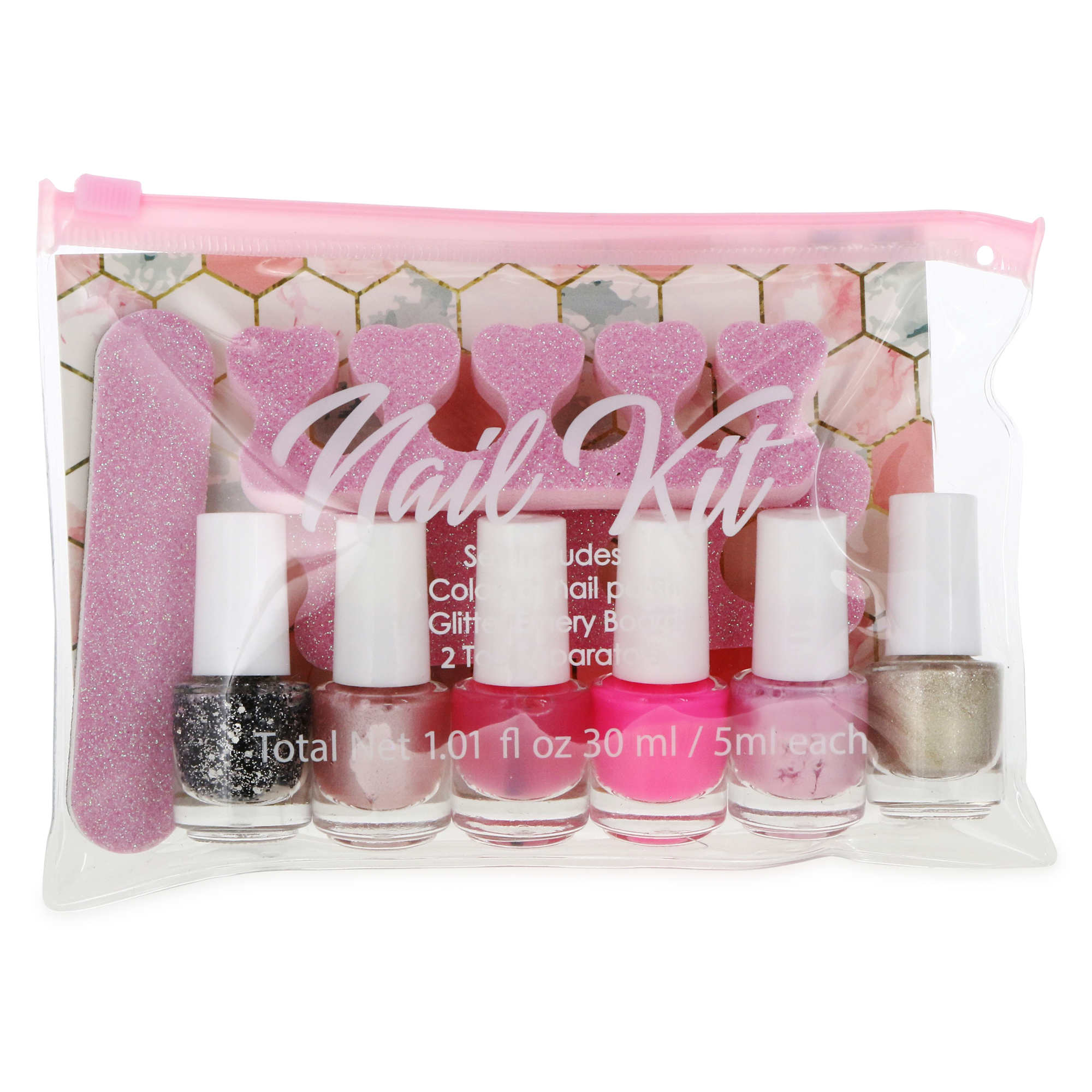 10-Piece Nail Kit With Polish & Accessories