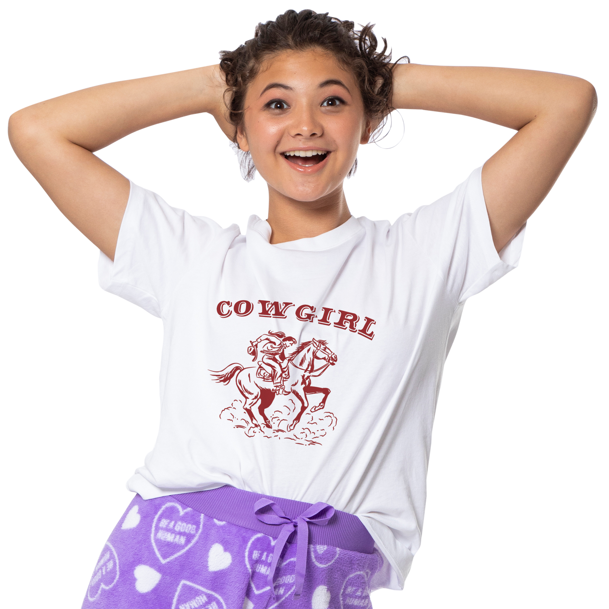 Juniors Cowgirl Graphic Tee