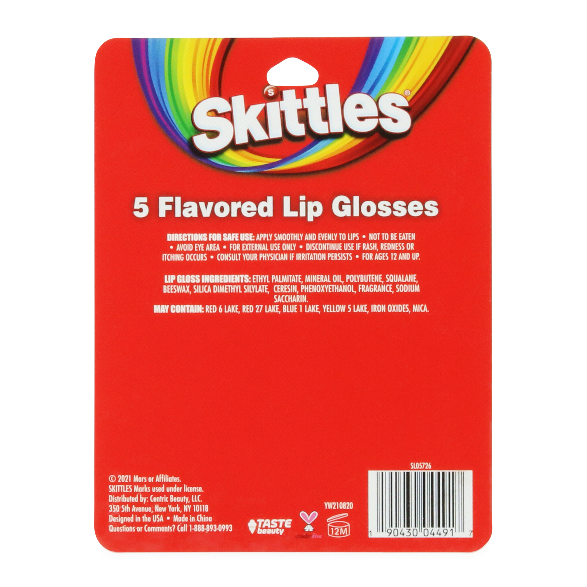 Skittles® Flavored Lip Gloss 5-Pack