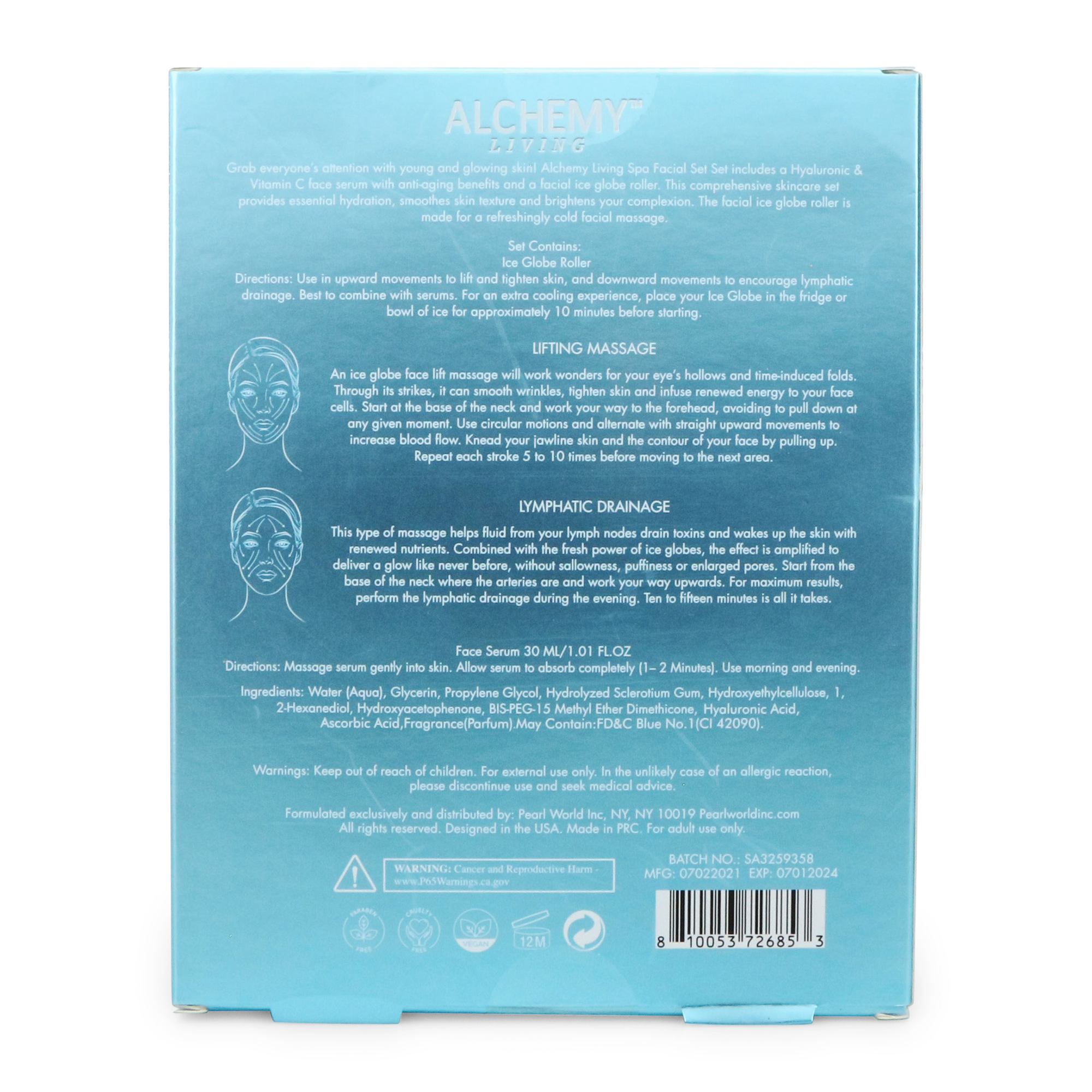 Alchemy Living™ Spa Facial Set With Serum