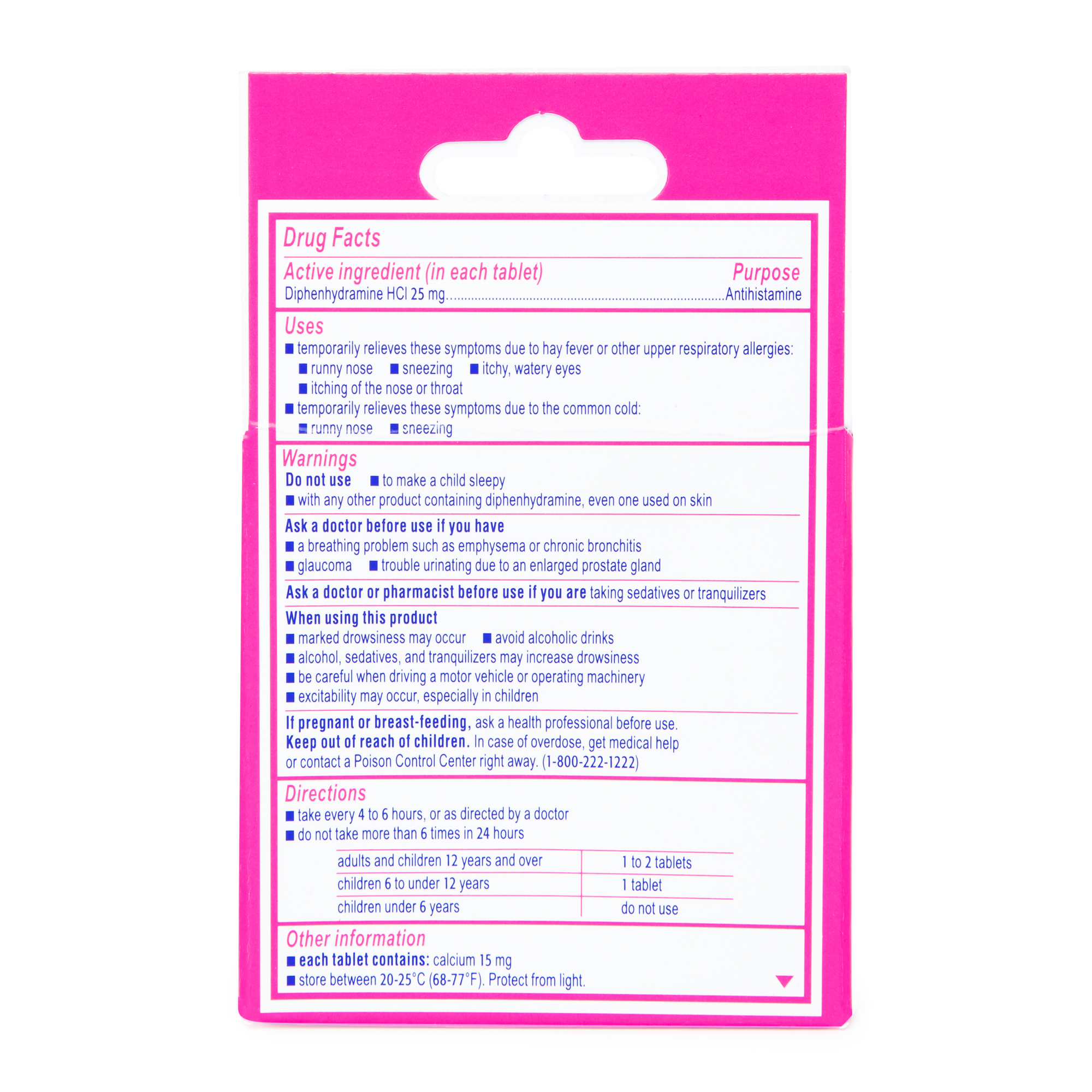 Benadryl® Allergy Go Packs™ 8 Tablets
